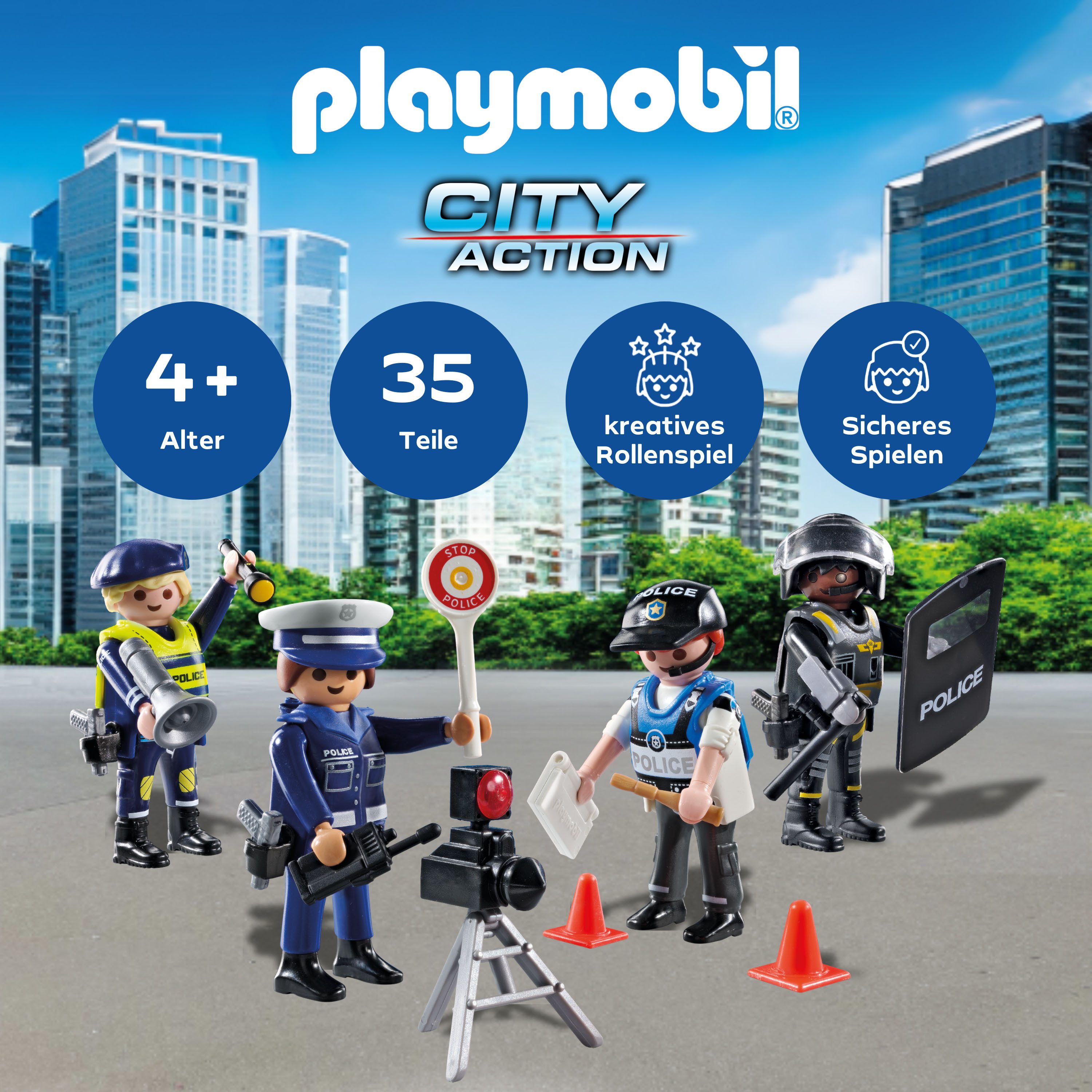 Playmobil® Figurenset Polizei (71730), Playmobil Action Heroes Konstruktion günstig online kaufen