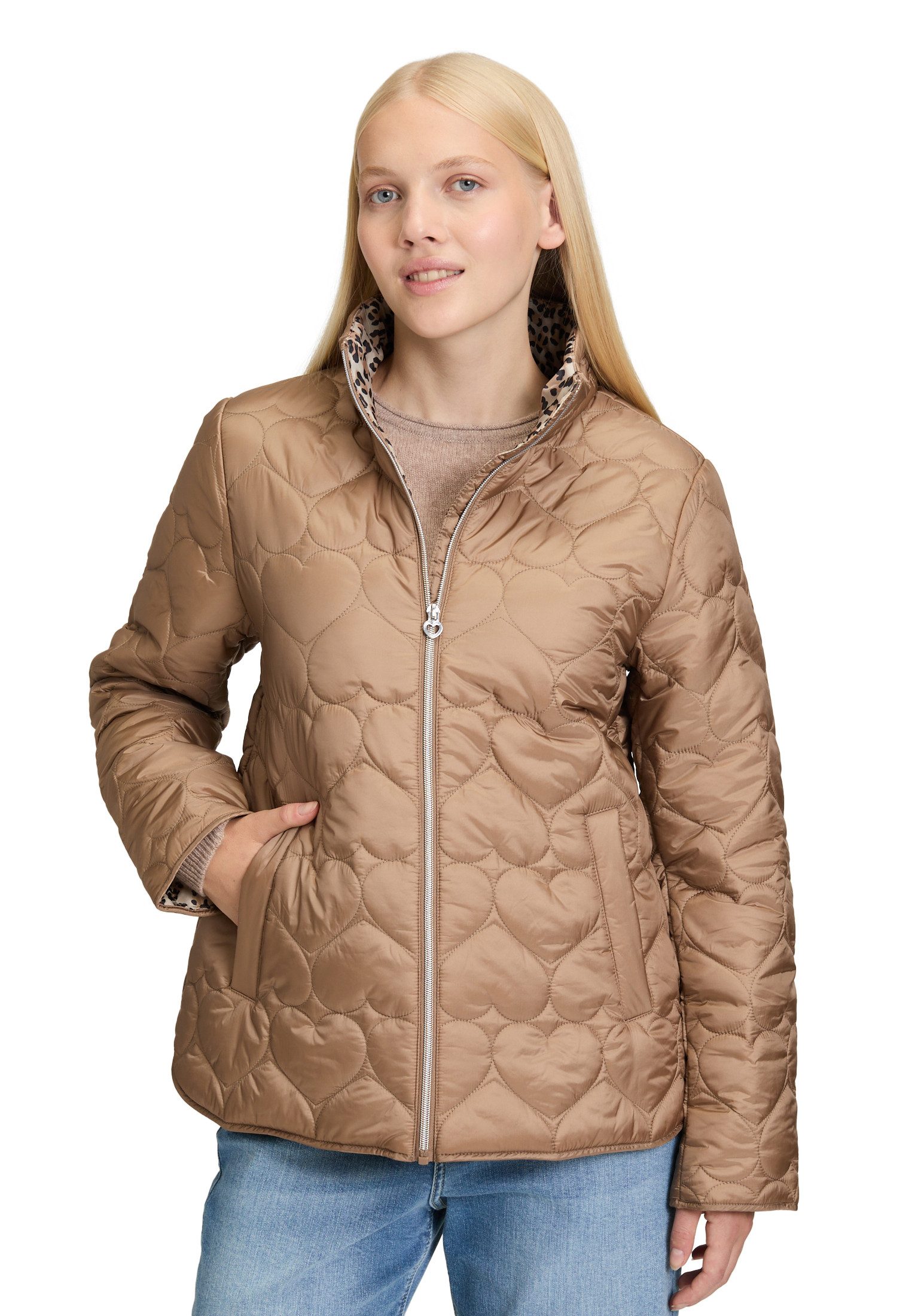 Cartoon Outdoorjacke Damen Outdoorjacke mit Steppungen günstig online kaufen