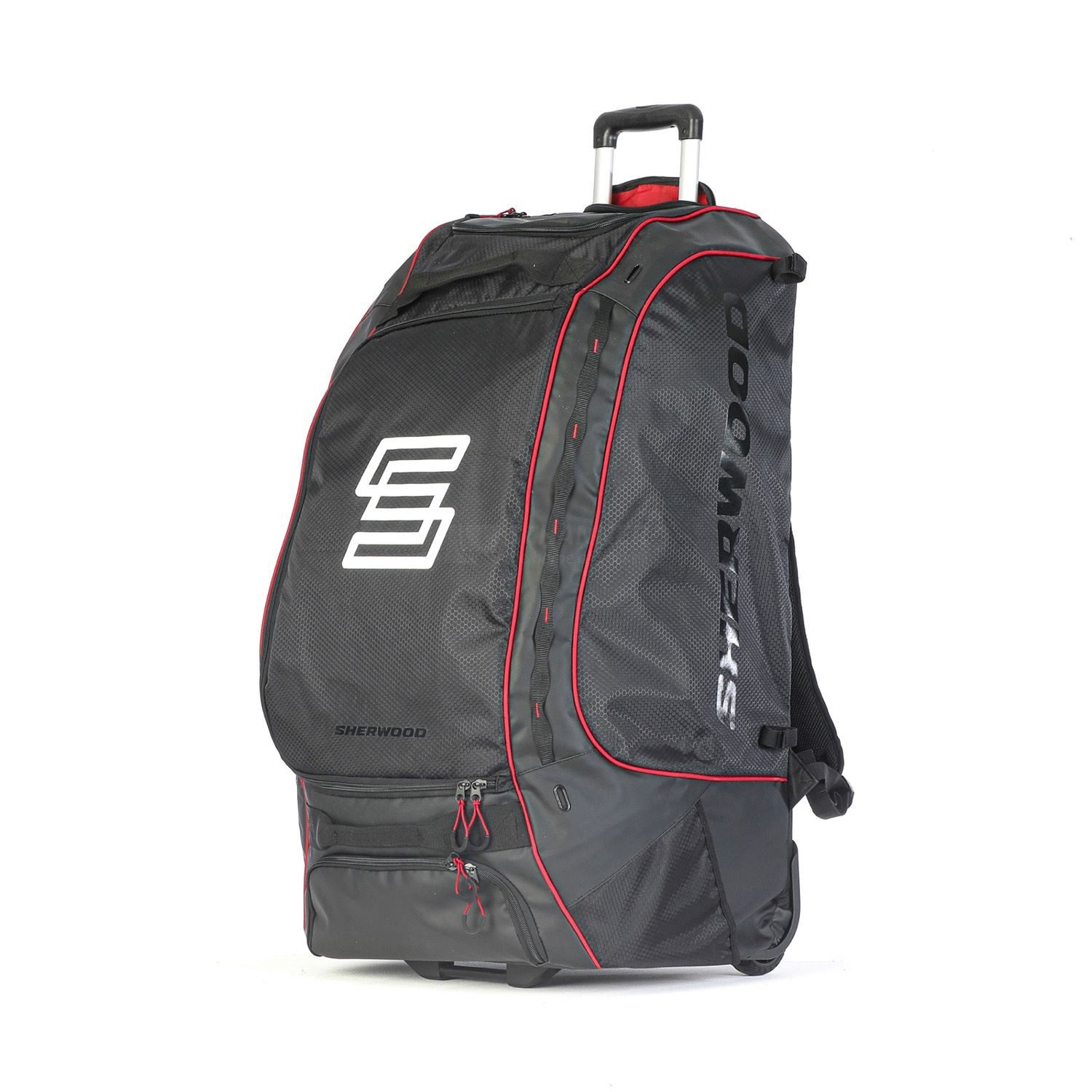 SHER-WOOD Hockeytasche Rollen-Rucksack Sherwood 9950 Tasche schwarz