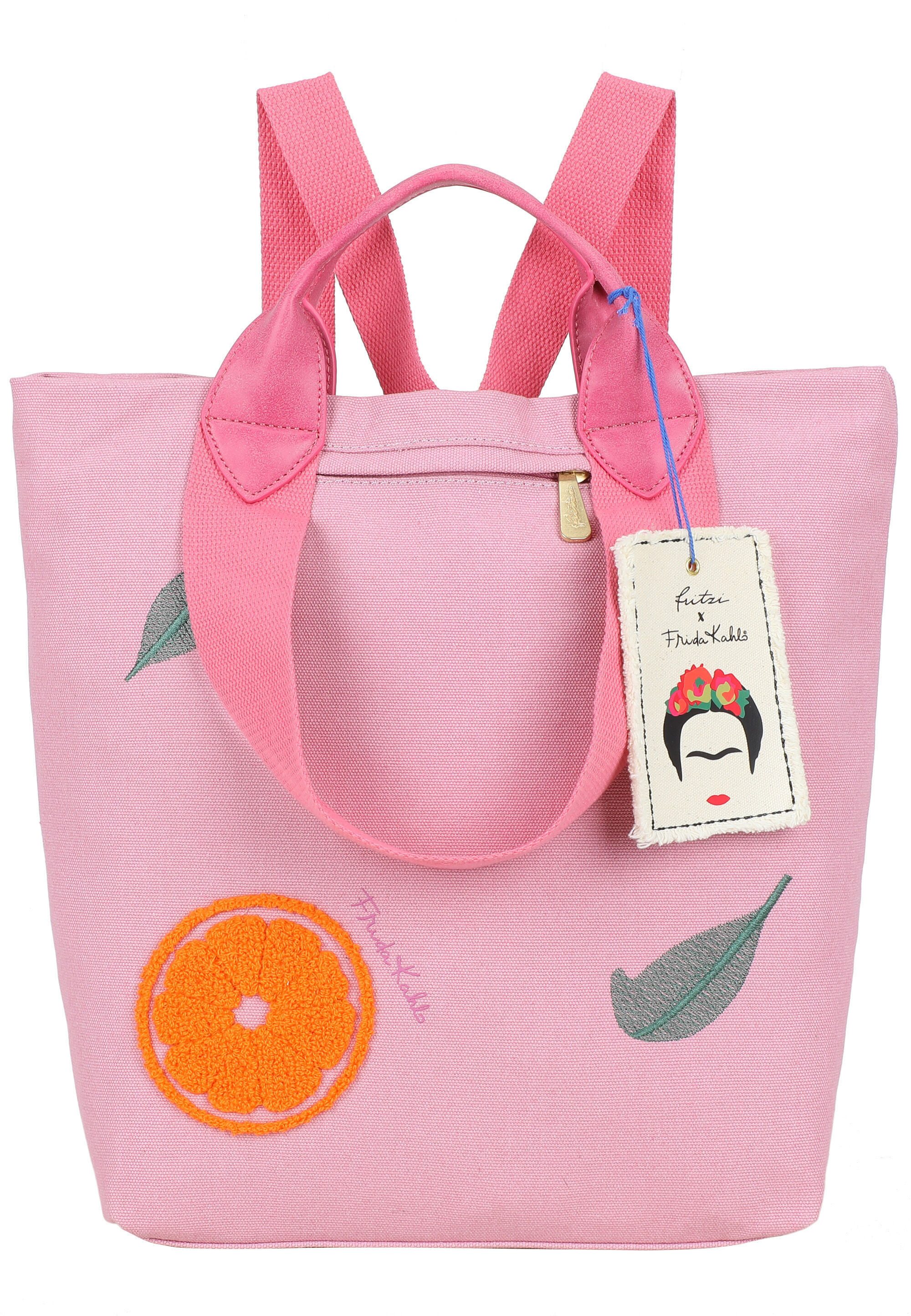 Fritzi aus Preußen Skirucksack Fritzi x Frida Kahlo (1-tlg), mit Orangen-Motiv