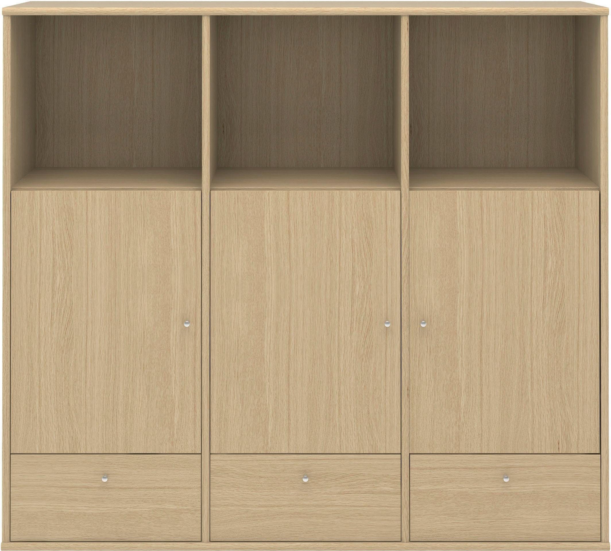 Hammel Furniture Highboard Mistral Hochkommode, Hochschrank, mit Türen und Schubladen, Breite: 133cm, anpassungsbar Designmöbel