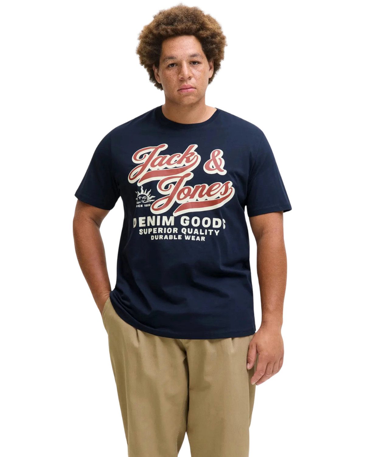 Jack & Jones PlusSize Print-Shirt (Spar-Set, 3er-Pack) Big Size Shirt Überg günstig online kaufen