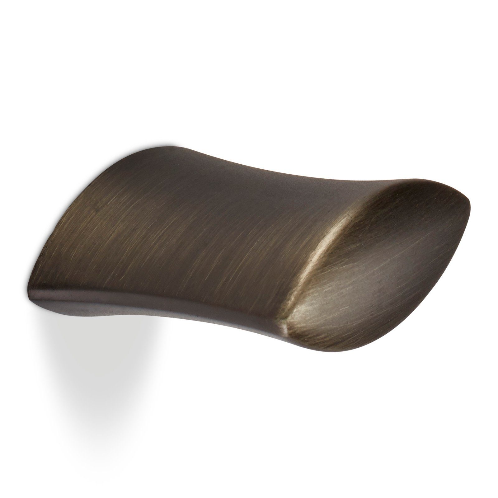 SO-TECH® Möbelknopf Küchenknopf SW77 BA 16 mm Edelstahloptik dunkel, Knopf Knauf incl. Schraube