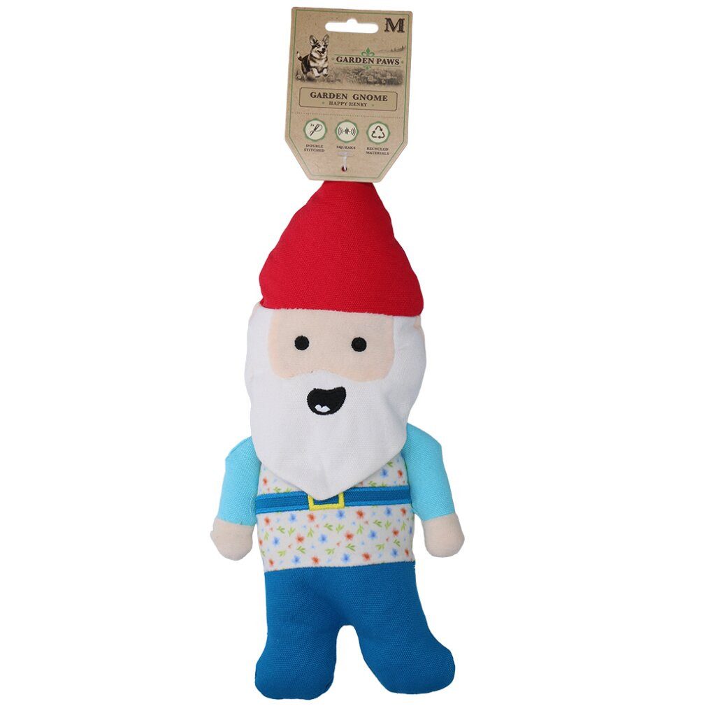 Garden Paws Tierquietschie Garden Gnome Happy Henry M