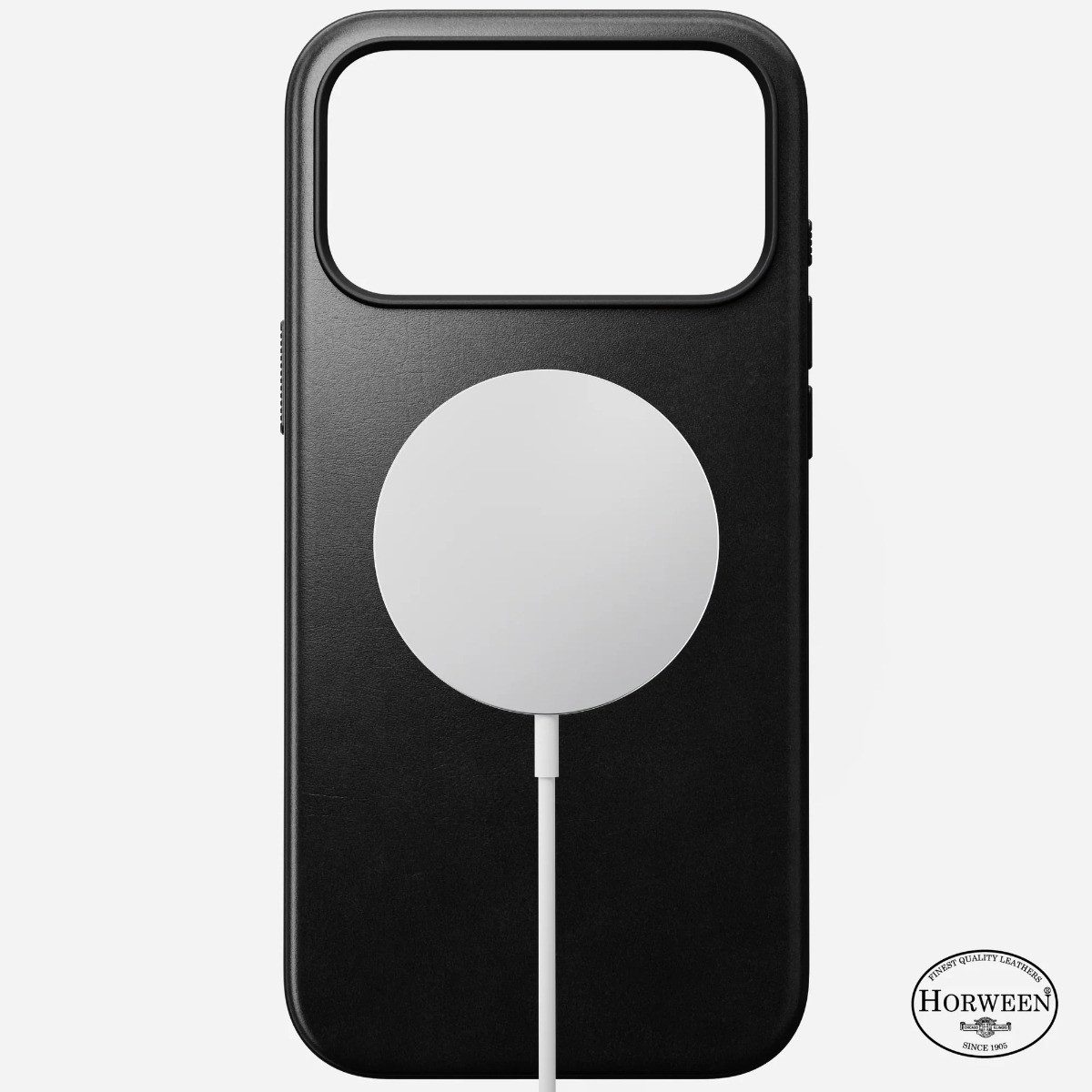 Nomad Smartphone-Hülle Modern Leather Case, für iPhone 17 Pro Max, Schwarz Horween