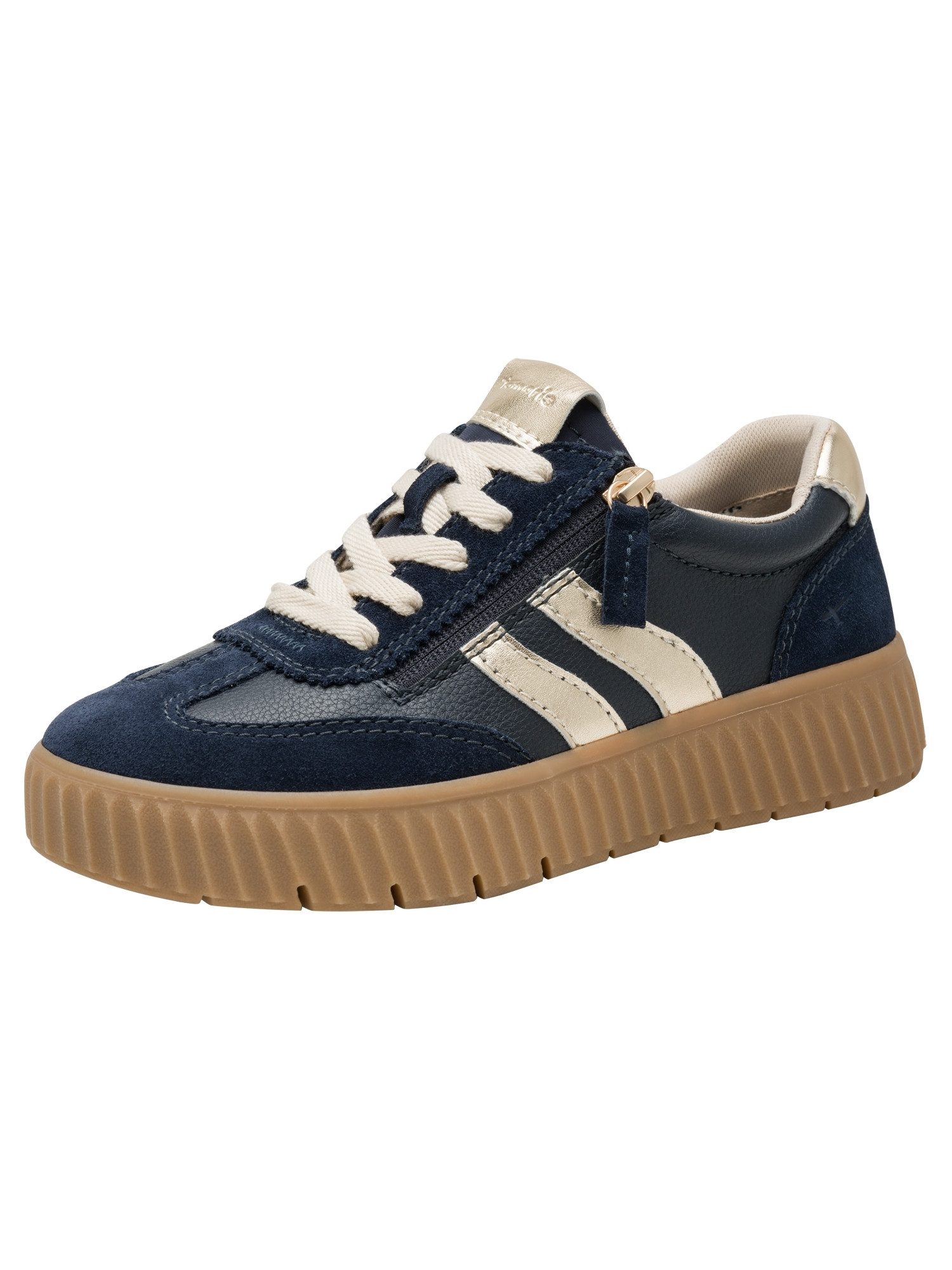 Tamaris WIDE FIT Removable Sock, comfortFit aus Leder Sneaker Removable Sock
