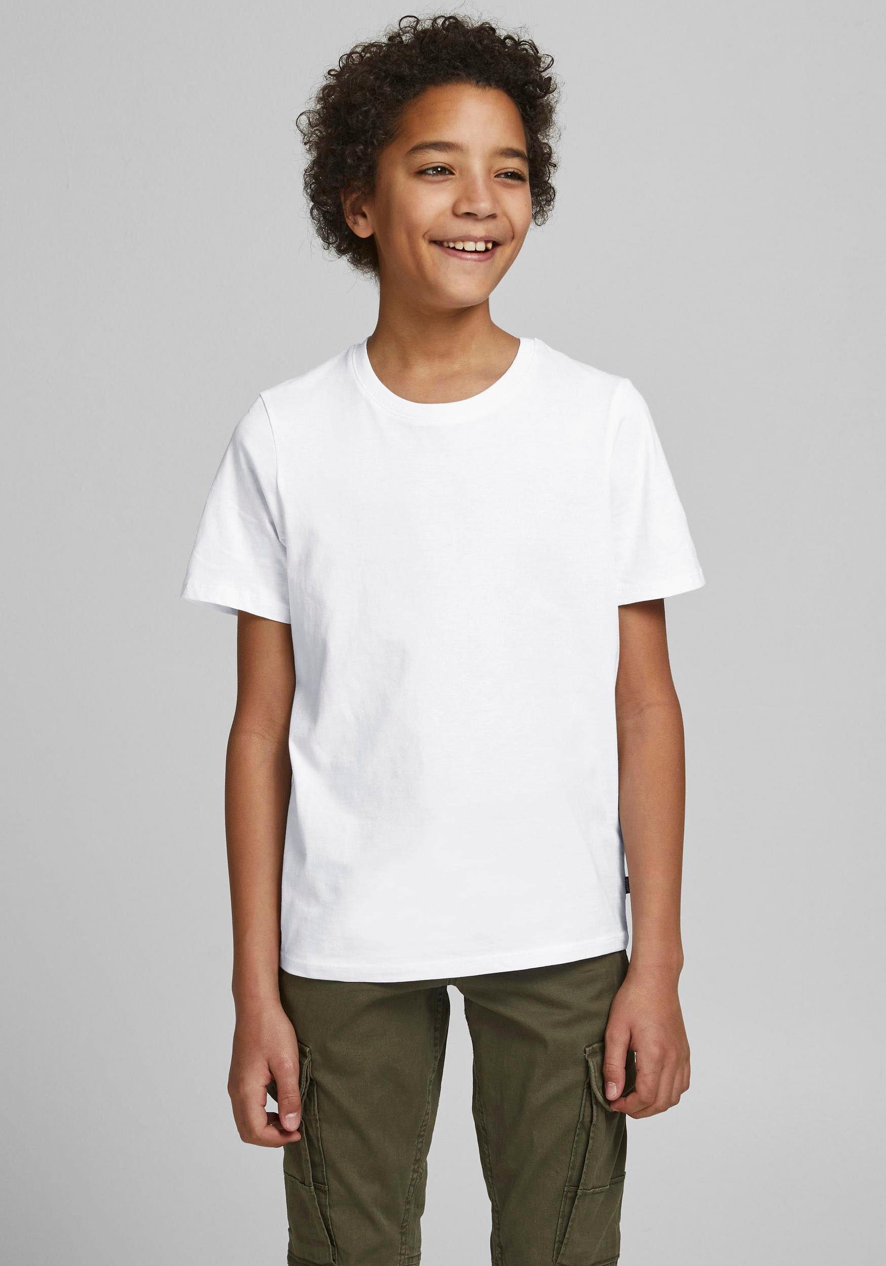 JJEORGANIC Jones & BASIC T-Shirt Junior TEE white SS Jack