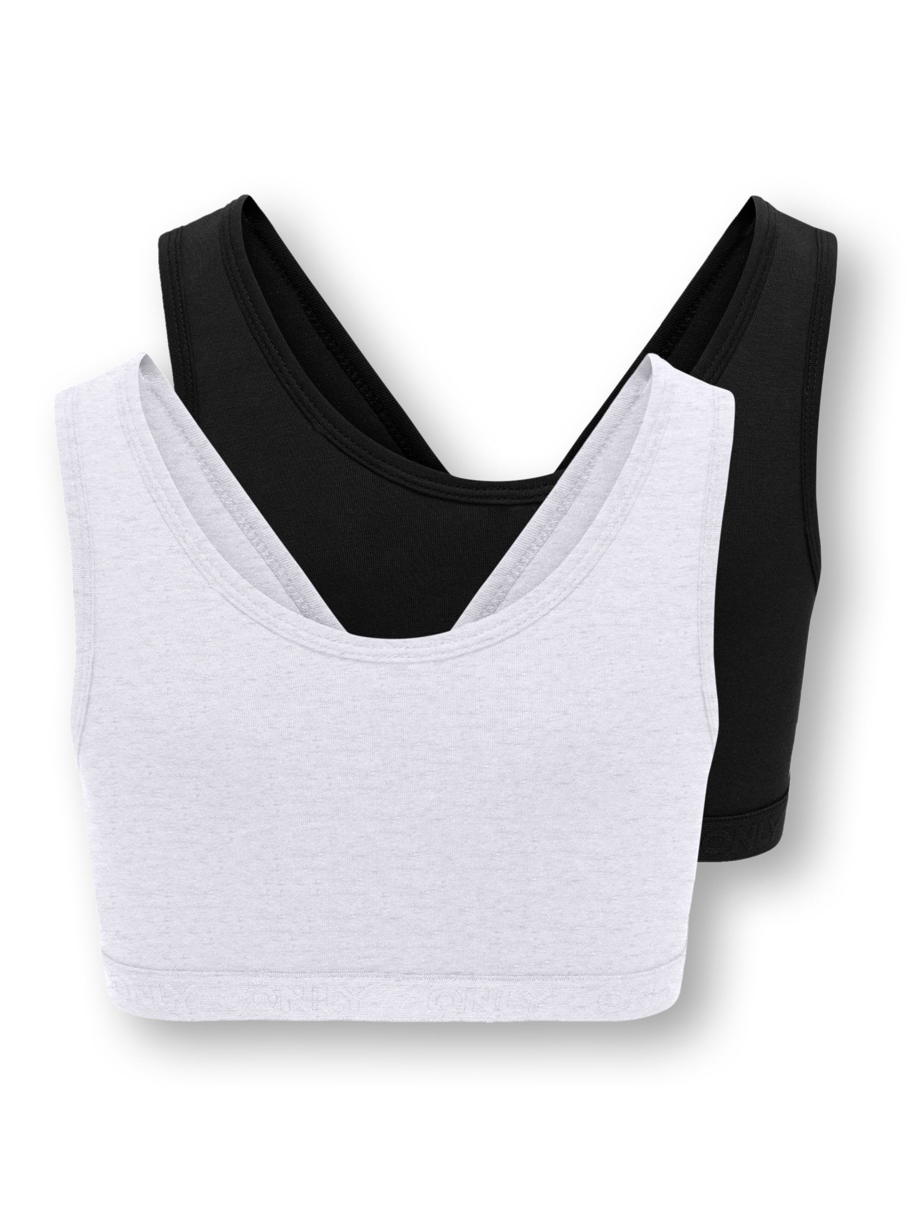 KIDS ONLY Crop-Top KOGLOLA 2-P REVERSIBLE LOGO TOP ACC (Packung, 2-tlg)