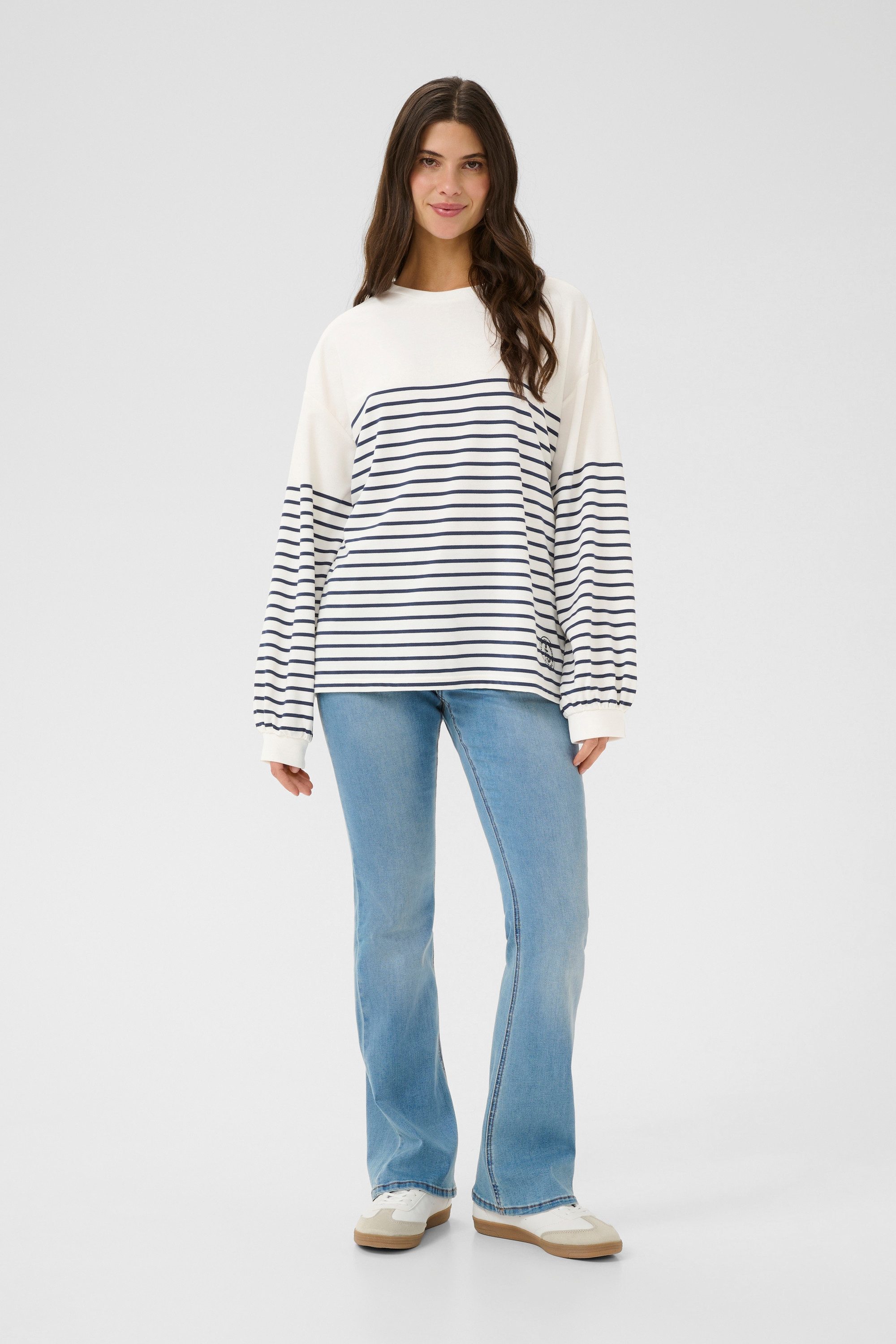 Cream Fleecepullover Sweatshirt CRSin