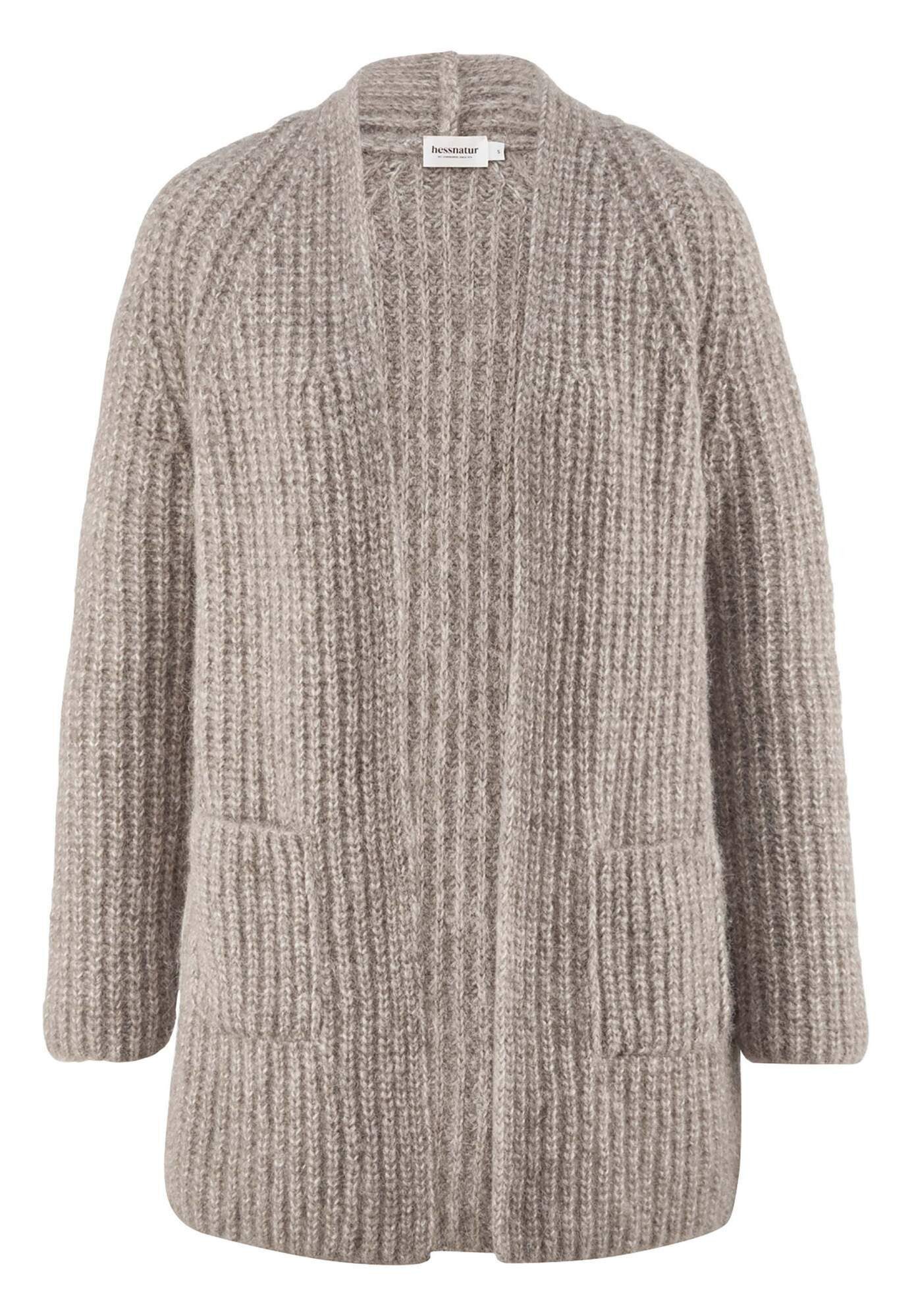 Hessnatur Strickjacke, Relaxed – gerade geschnitten für