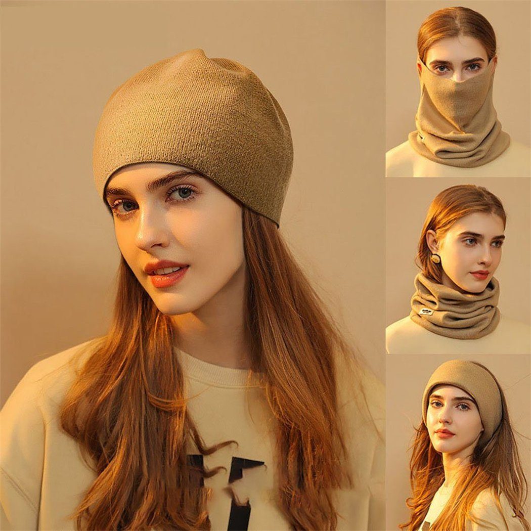 DAYUT Modeschal Schal Funktion Hut kalte all-in-one Maske Ohr, warm (1-St) hängenden Schal