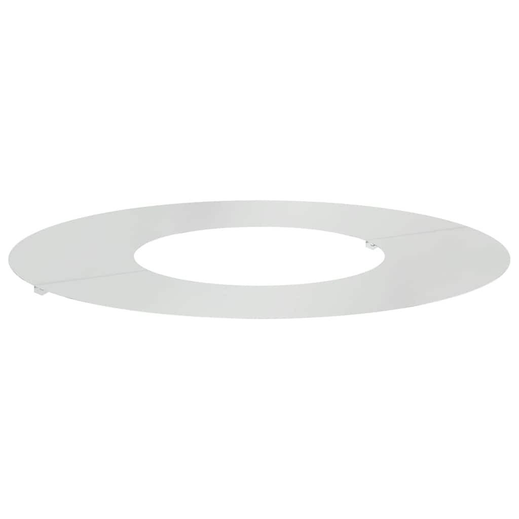 vidaXL Blumentopf Flacher Baumring Silber Ø30 günstig online kaufen