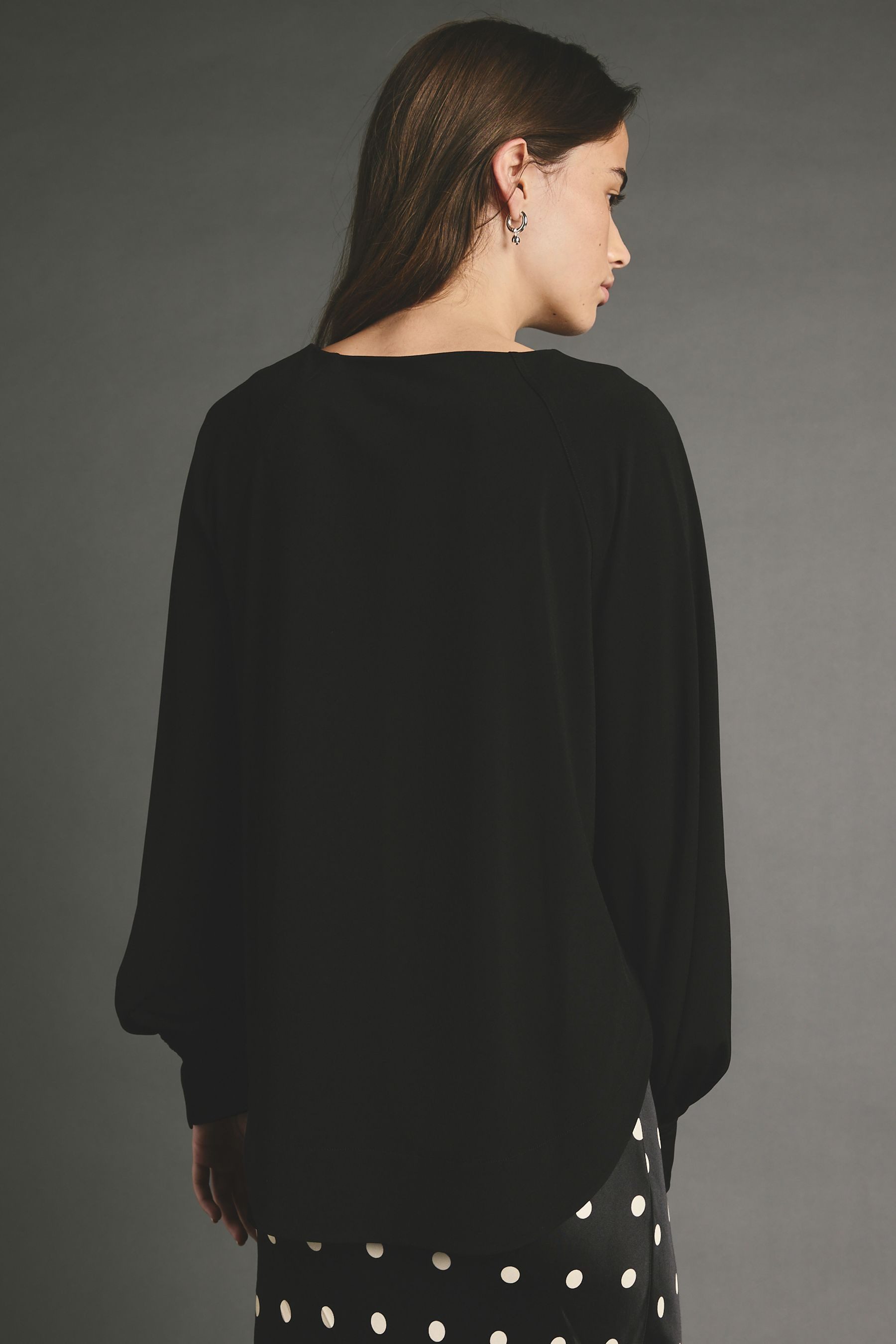 Next Blusenshirt Langärmelige Bluse mit V-Ausschnitt (1-tlg) günstig online kaufen