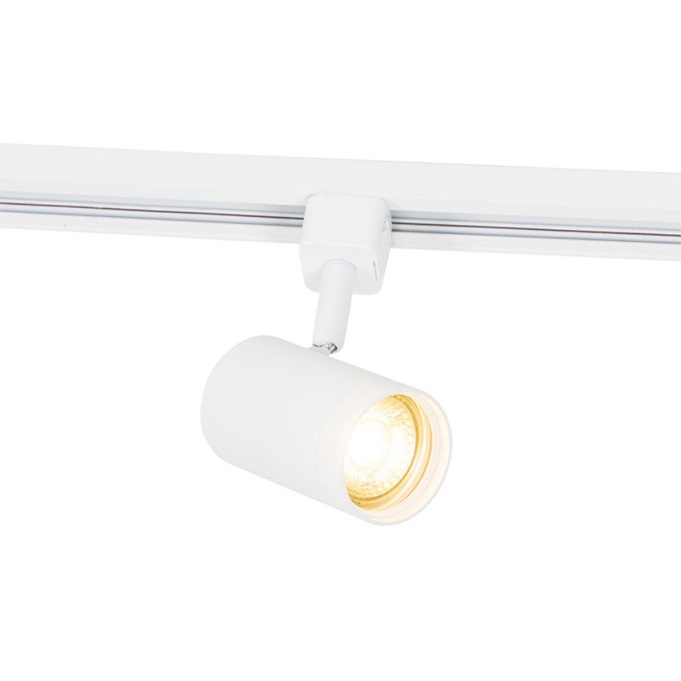 Qazqa Schienensystem-Sets Iconic jeana, ohne Leuchtmittel, GU10, Weiß, Mode günstig online kaufen