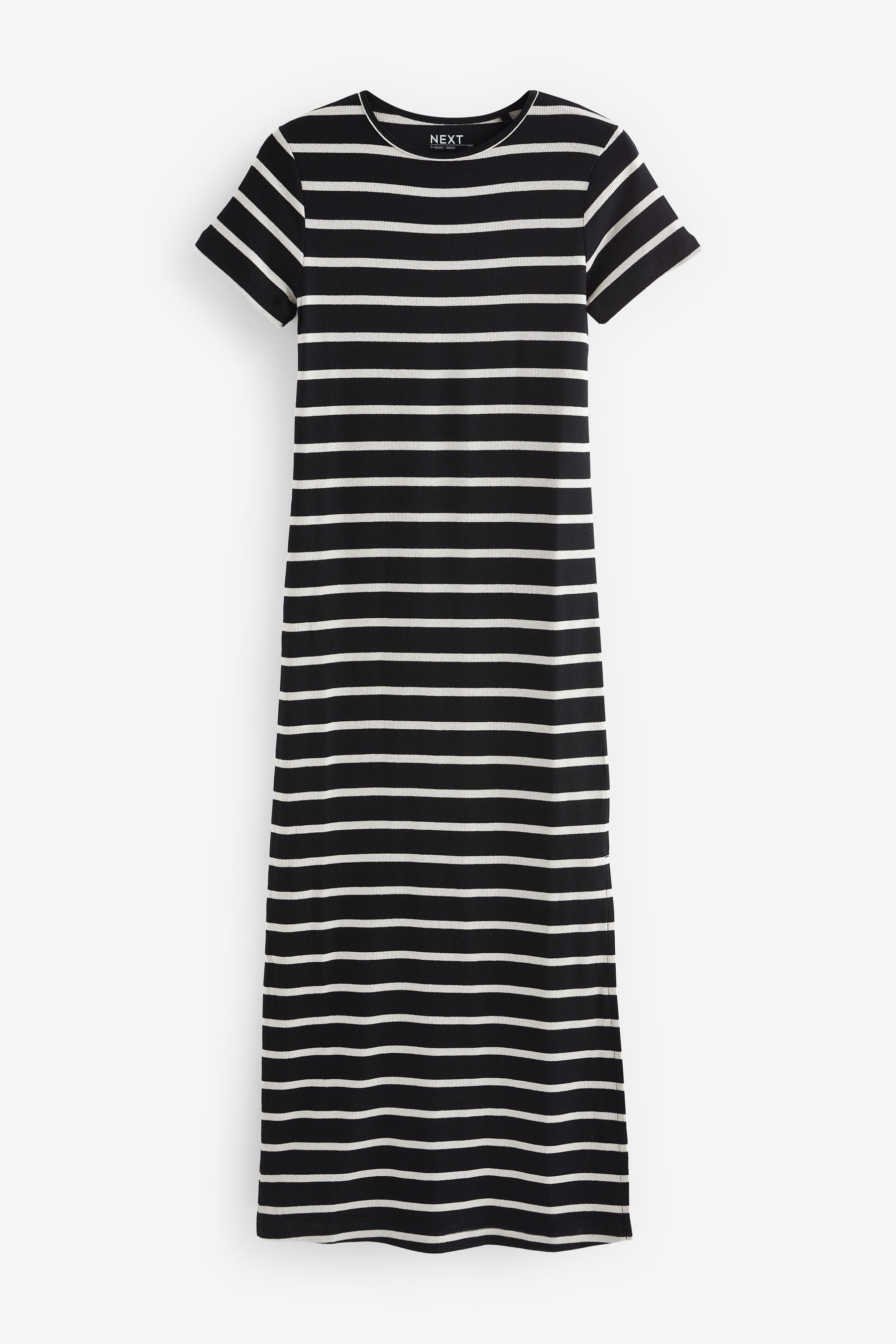 Next Maxikleid Gestuftes T-Shirt-Kleid in Maxilänge günstig online kaufen