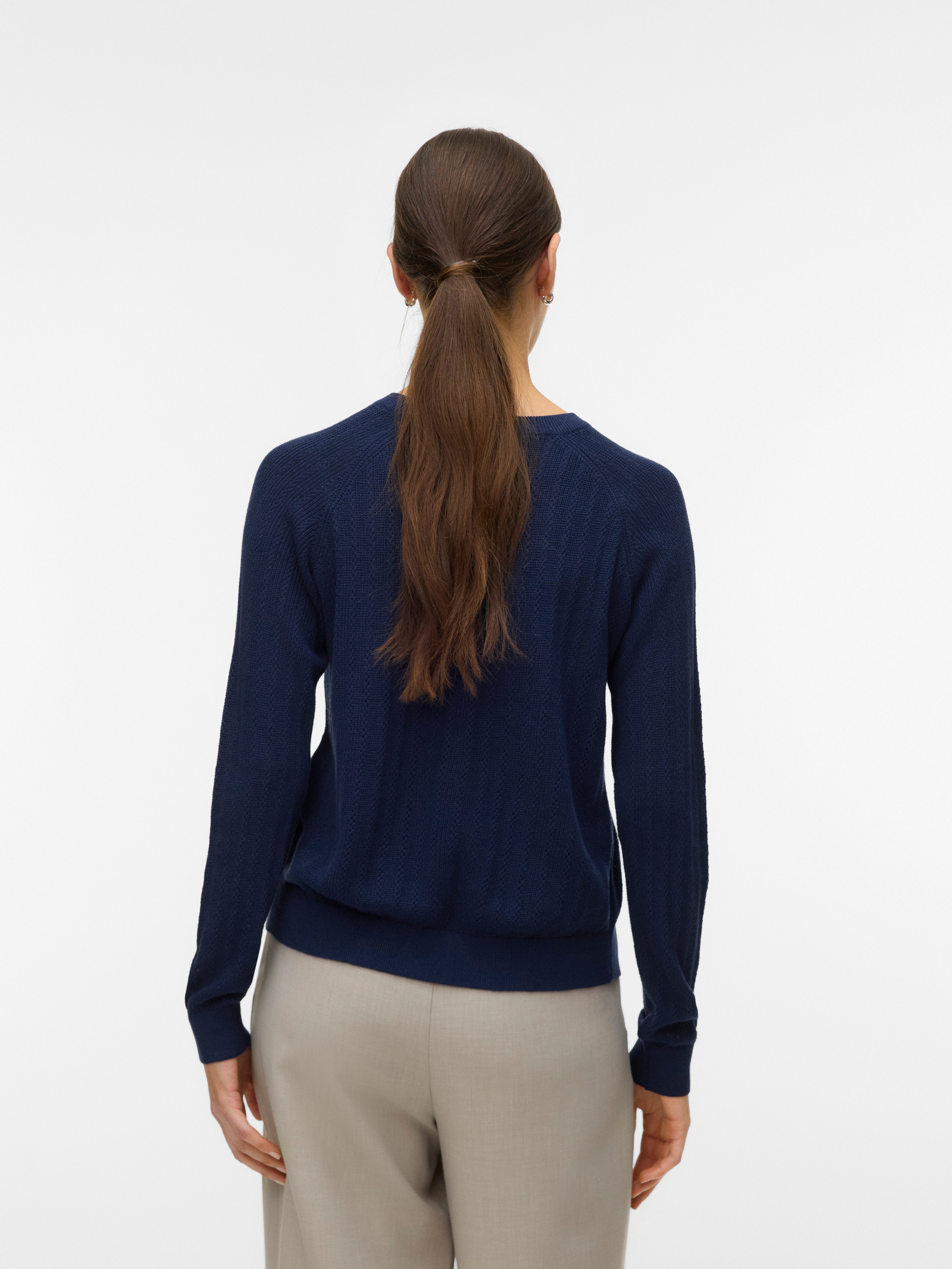 Vero Moda Strickpullover VMNEWLEX POINTELLE LS O-N PULLOVER NOOS