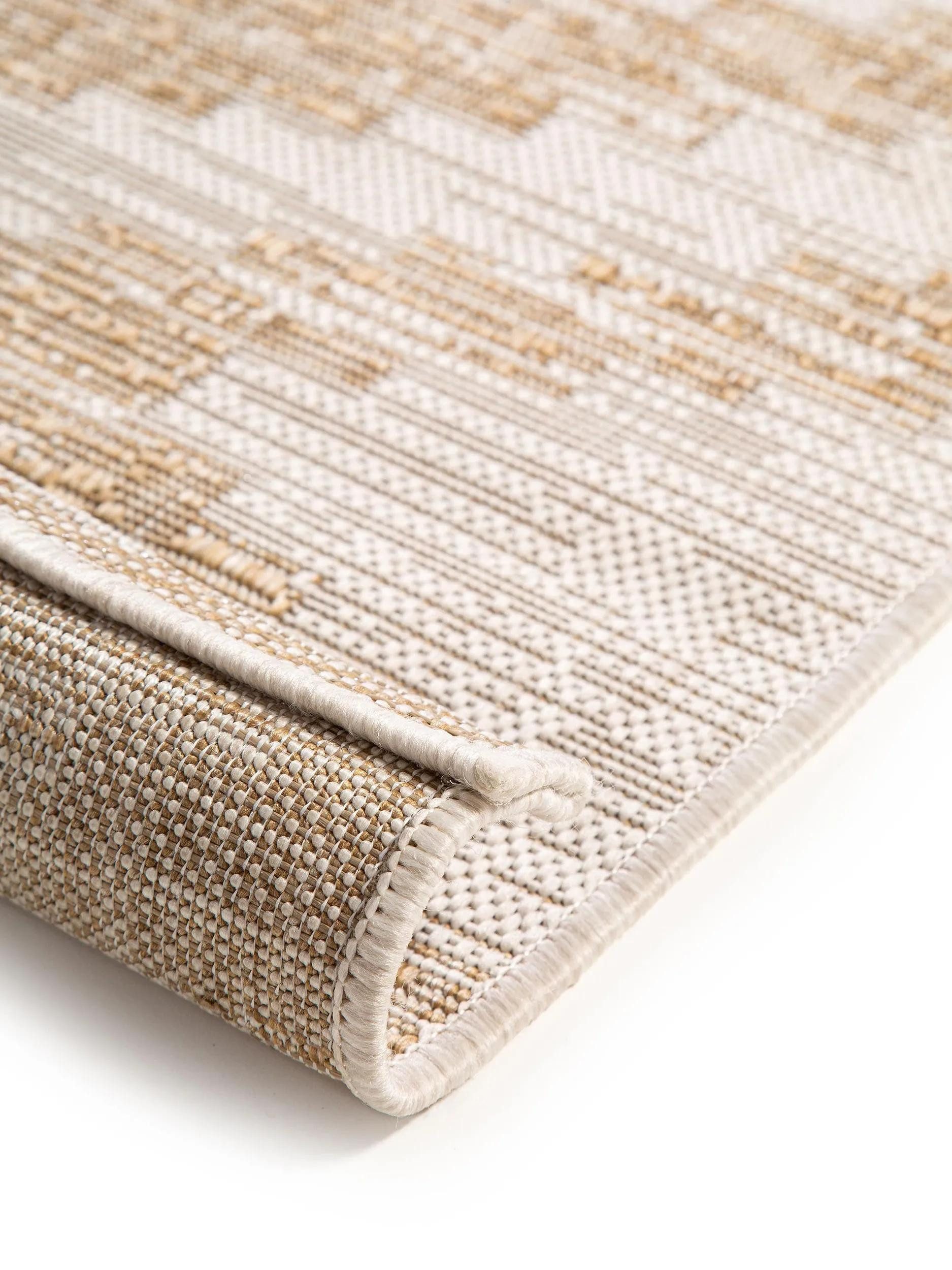 benuta Outdoorteppich Cleo, rechteckig, Höhe: 5 mm, Teppich Wohnzimmer, Schlafzimmer, Esszimmer, Flur, Kunstfaser, Cozy