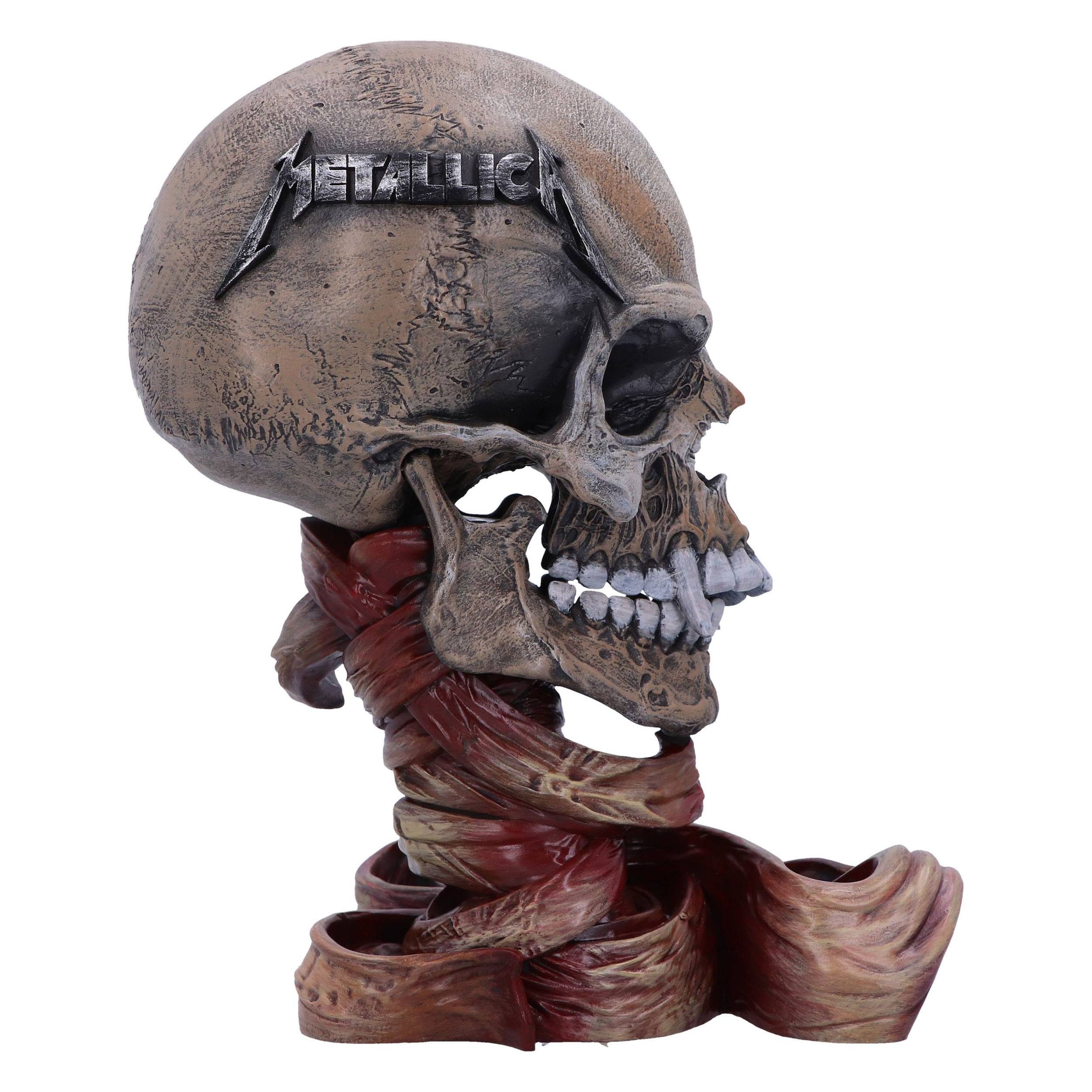 Skulptur Metallica Statue Pushead Skull 24 cm