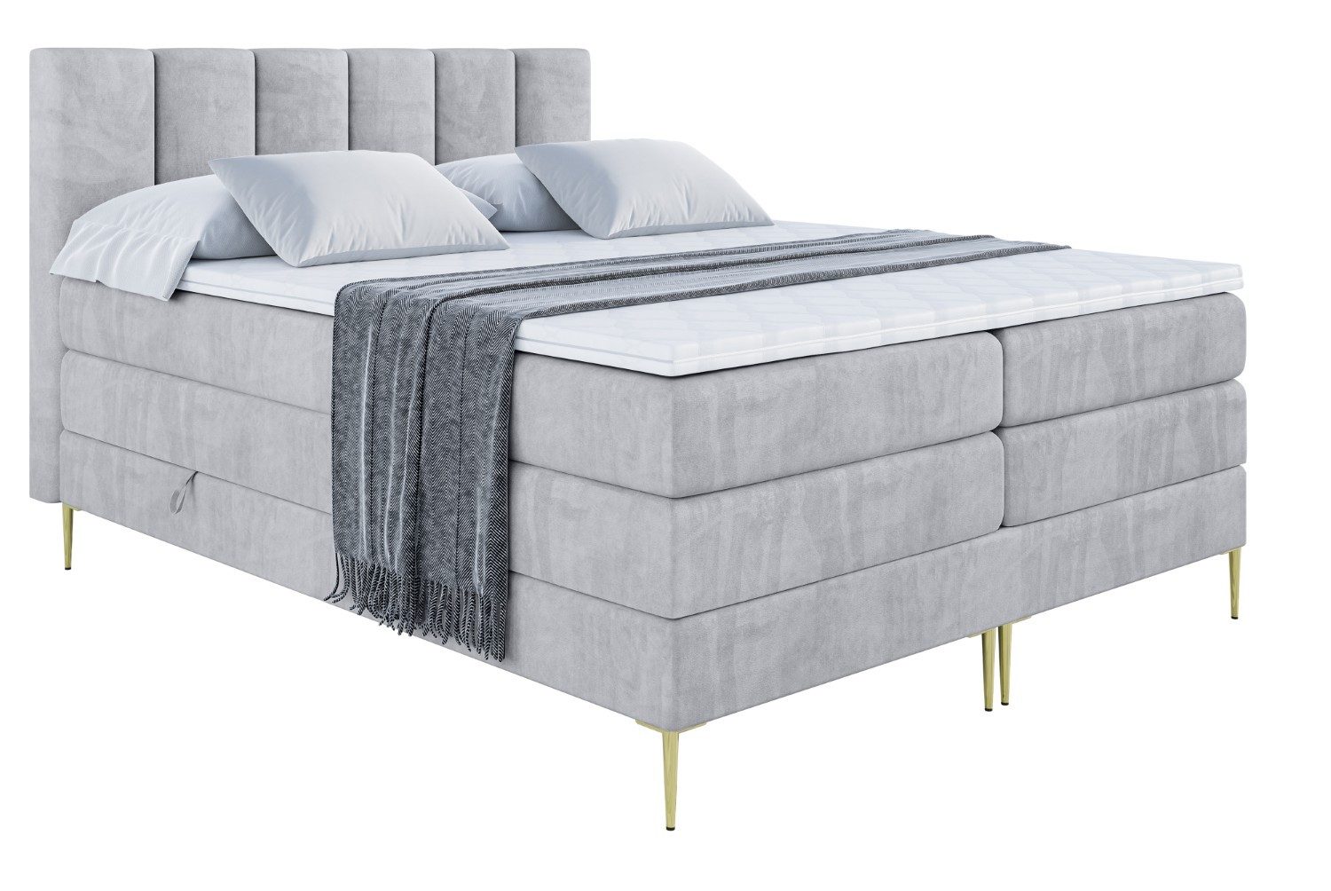 ALTDECOR Boxspringbett BOXI1-F KING (Multipocket-Matratze H4, günstig online kaufen