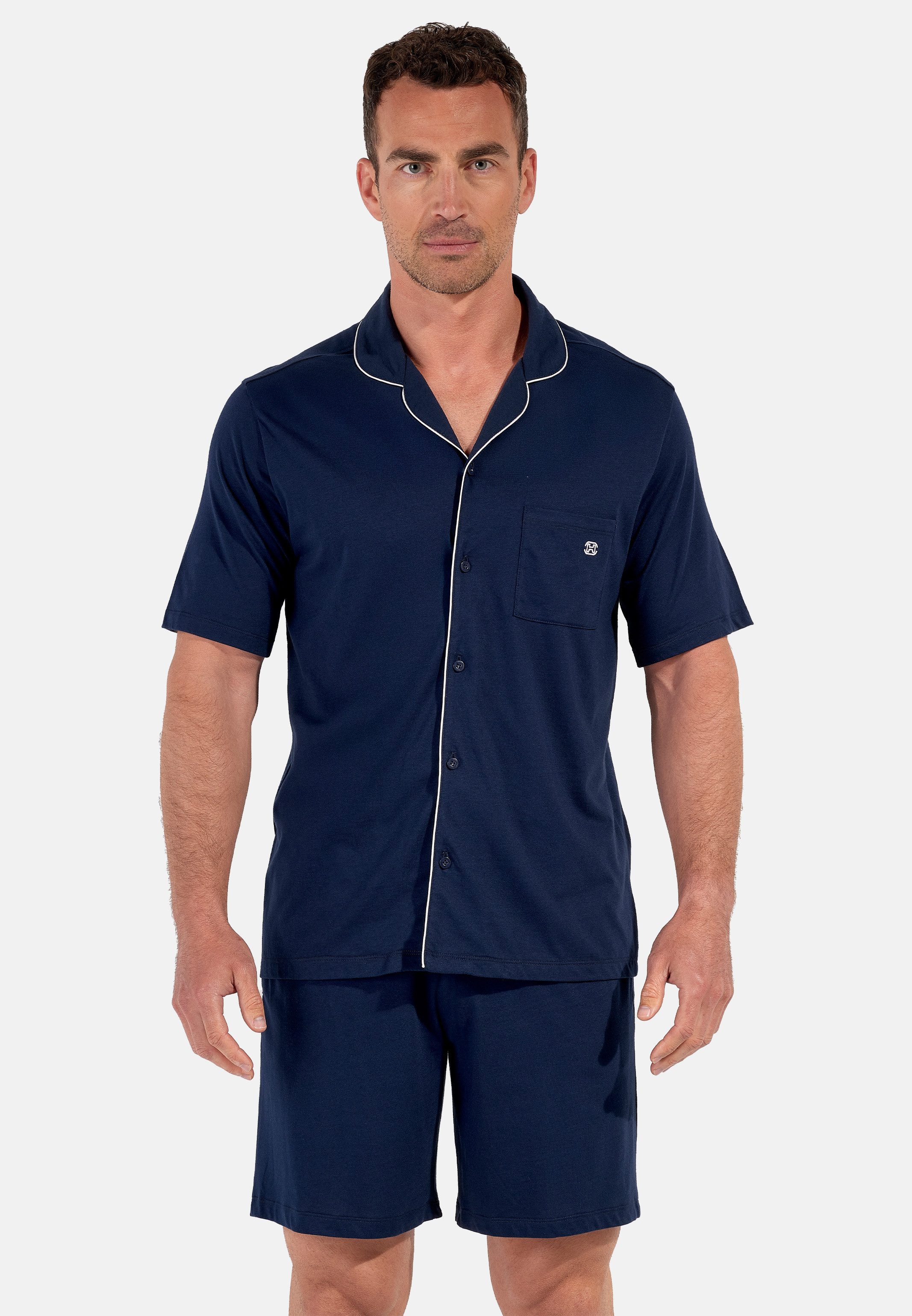 Hom Pyjama Rafael (Set, 2 tlg) Pyjama - Baumwolle - Atmungsaktiv