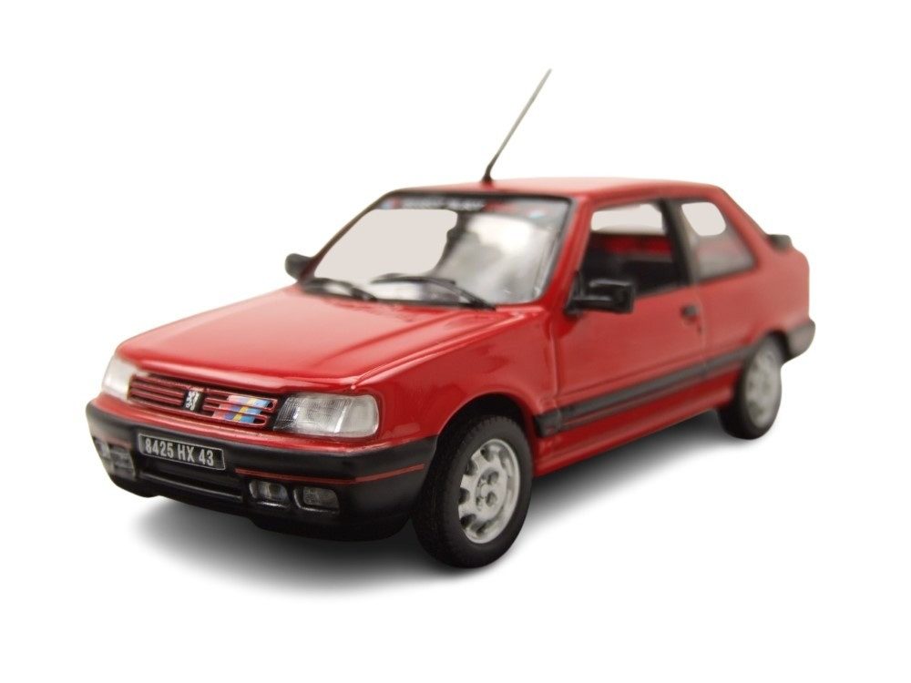 Norev Modellauto Peugeot 309 GTi 1987 rot PTS Deko, Maßstab 1:43