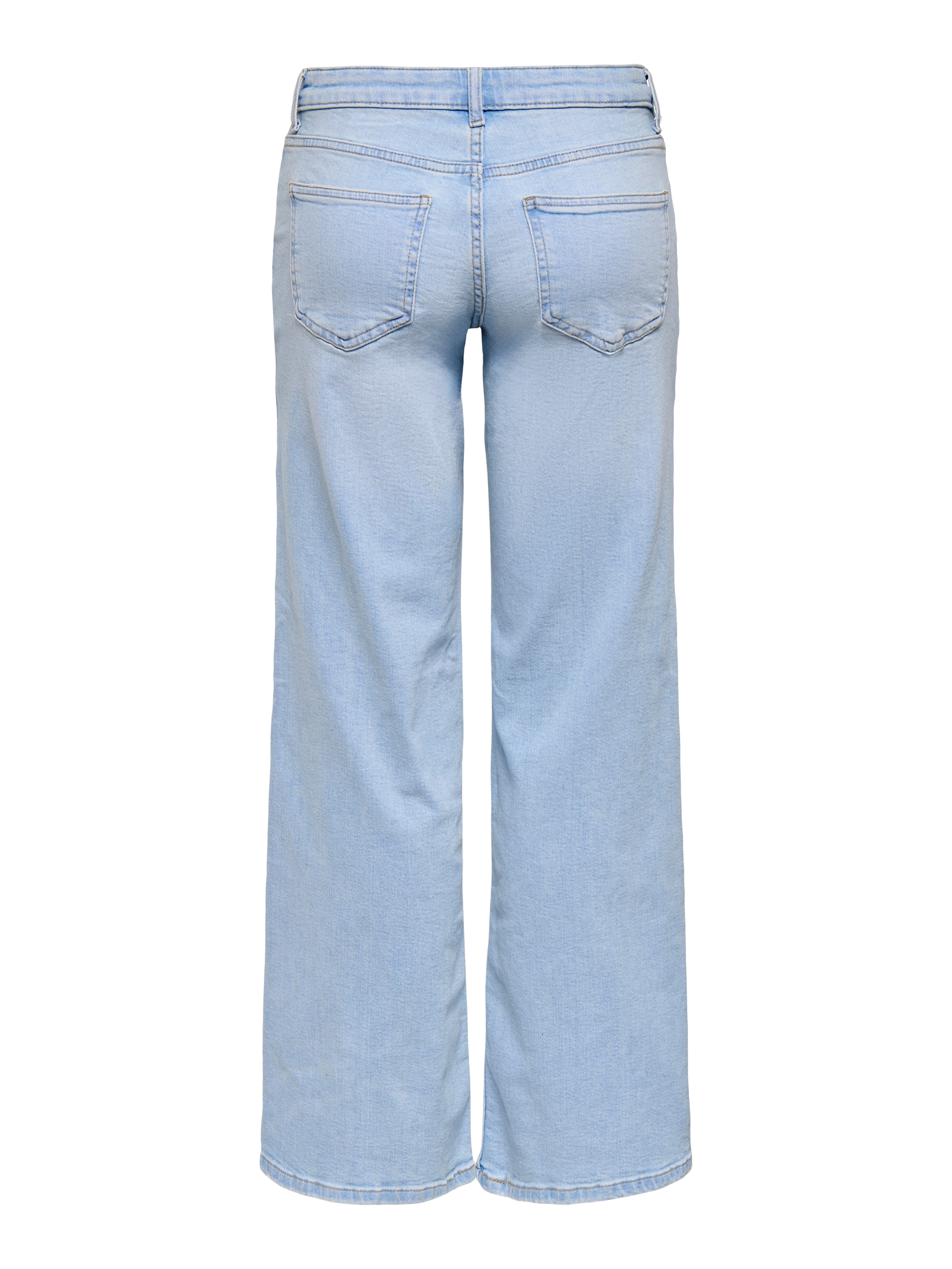 ONLY Low-rise-Jeans ONLJUDY – Wide-Leg-Jeans mit niedriger Leibhöhe unifarben, modisch, gerade, Denim, Eingrifftaschen