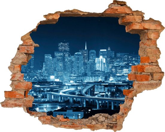 Conni Oberkircher´s Wandsticker »Blue City«, selbstklebend online