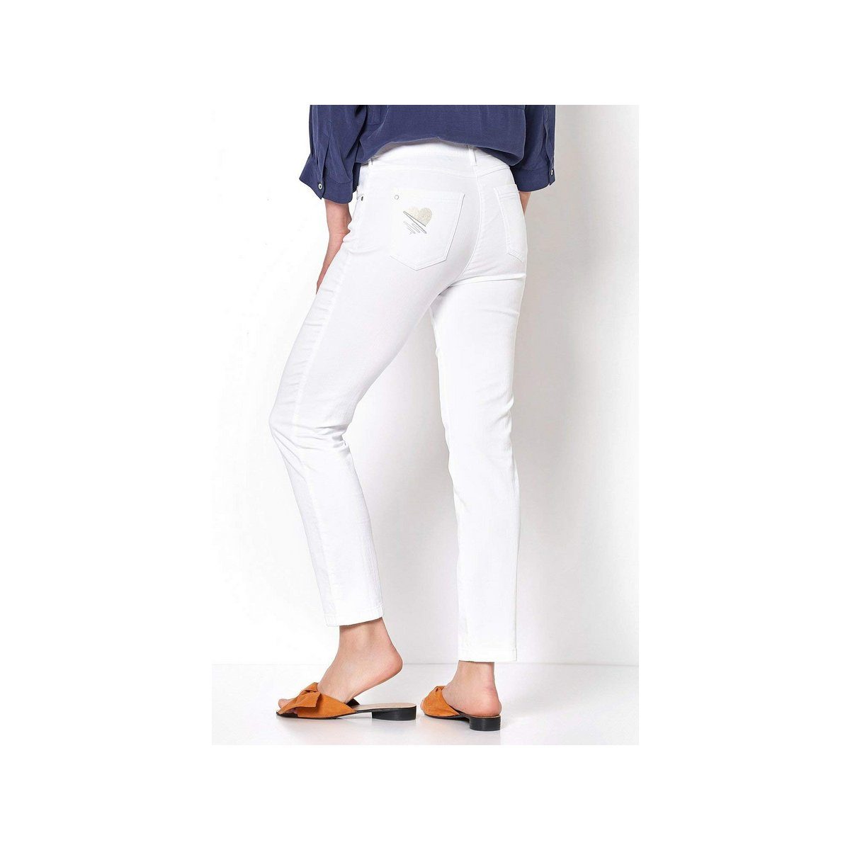 (1-tlg) TONI weiß Slim-fit-Jeans weiss