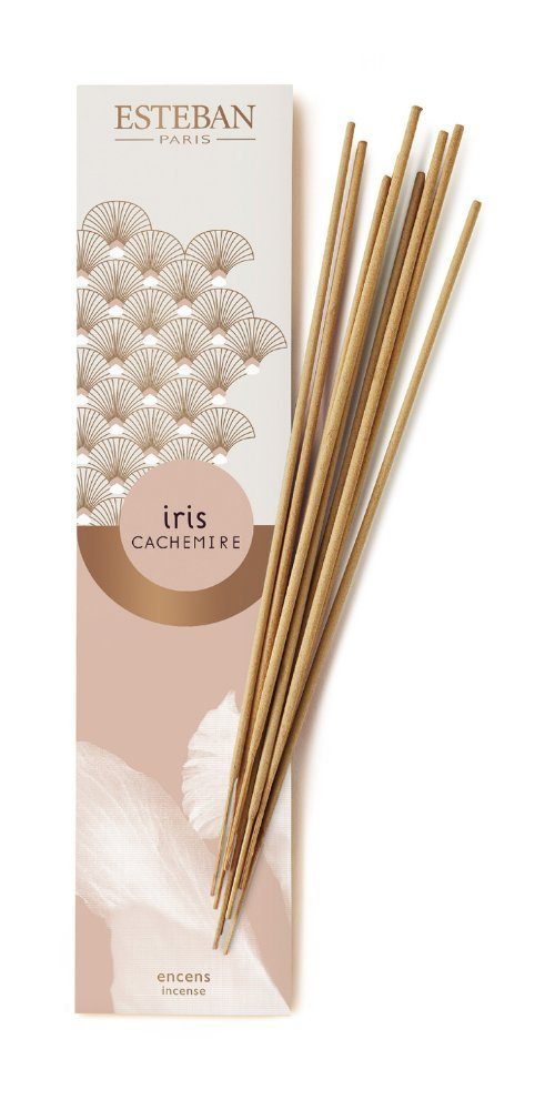 Esteban Räucherstäbchen Iris Cashmere 20 Stück, 1 Packung enthält 20 Bambus-Räucherstäbchen