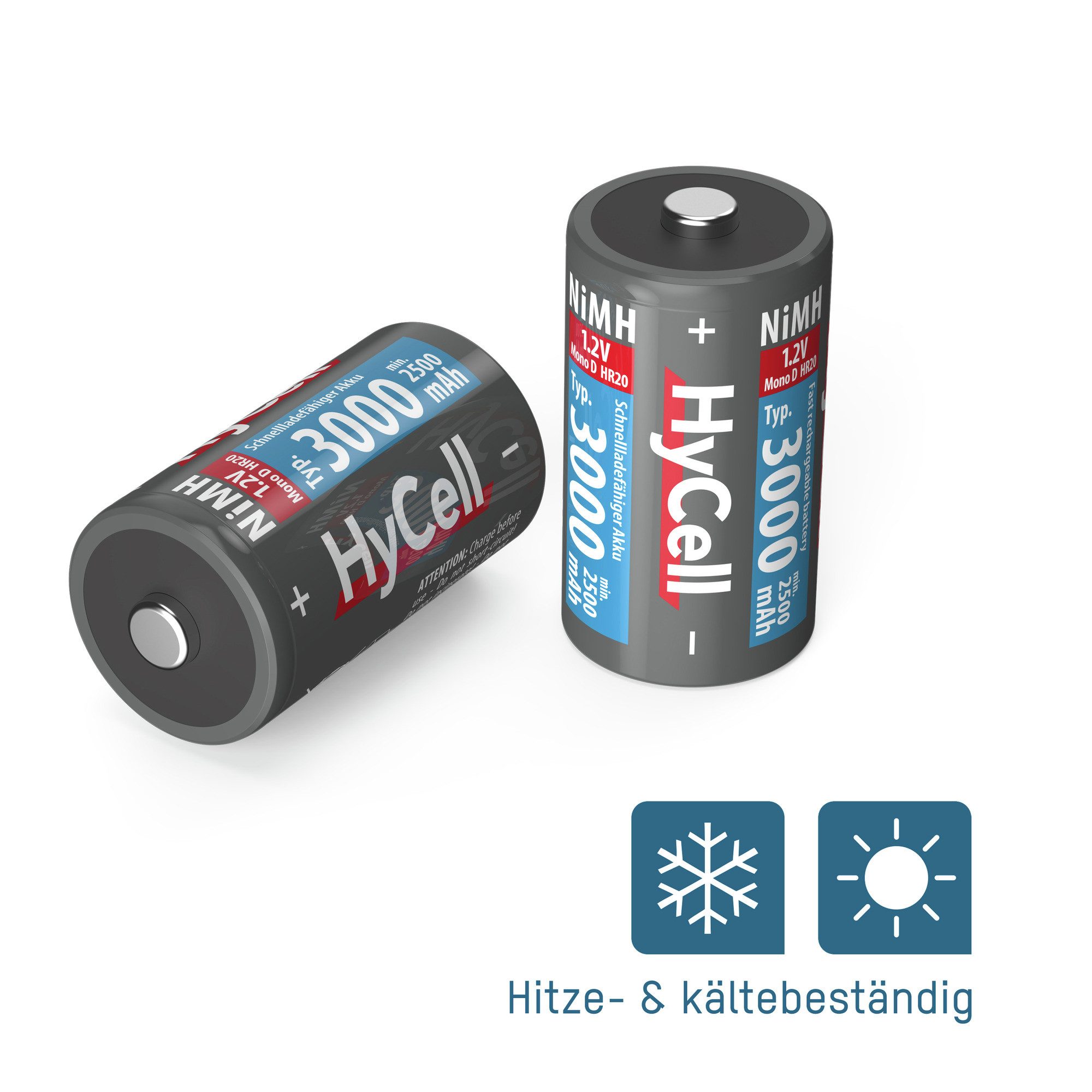 HyCell Mono D Akku 3000 mAh Akku