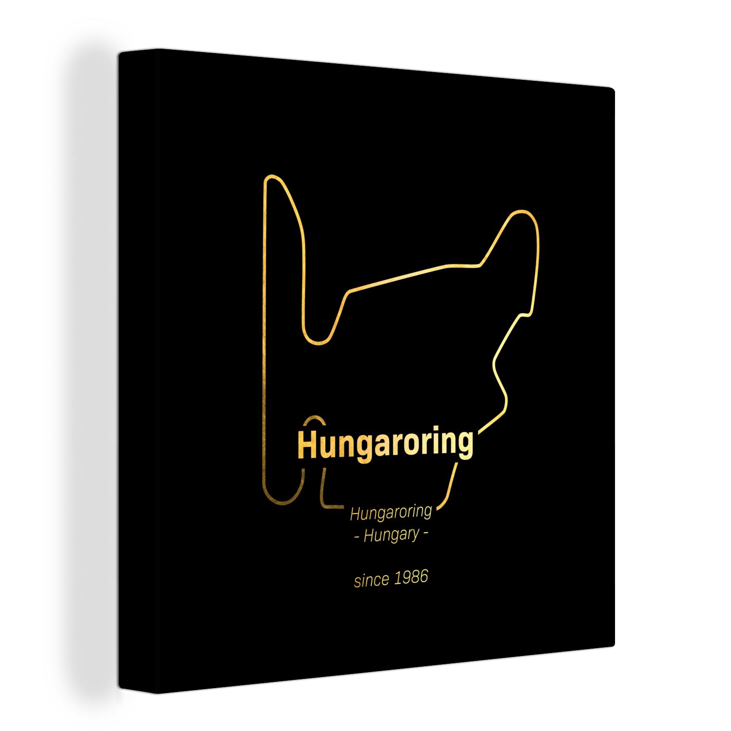 OneMillionCanvasses® Leinwandbild Hungaroring - Formel 1 - Rennstrecke, (1 St), Leinwand Bilder für Wohnzimmer Schlafzimmer