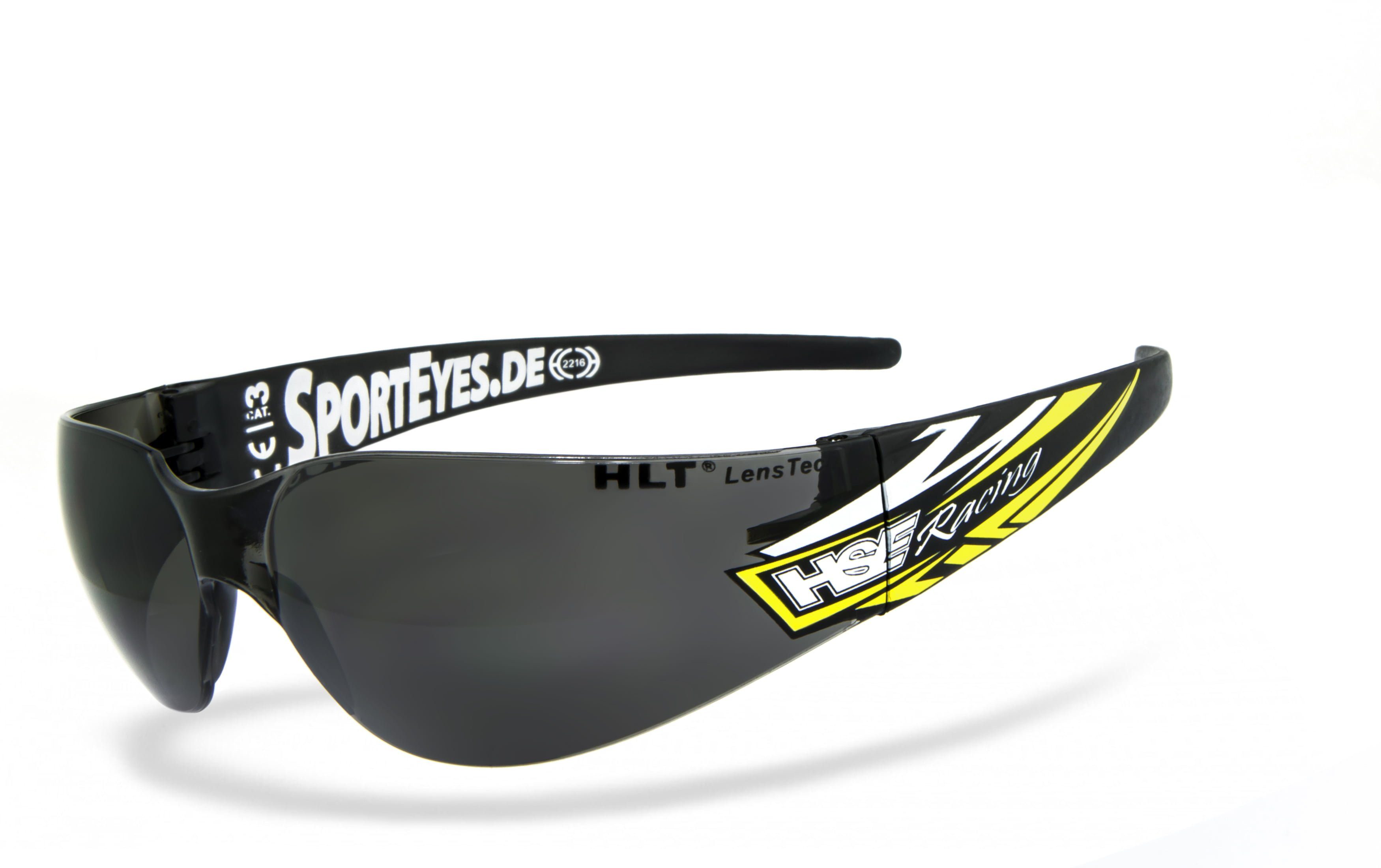 HSE - SportEyes Sportbrille SPRINTER 3.0 Steinschlagbeständig Kunststoff-Sicherheitsglas RS, durch