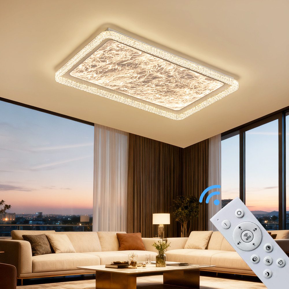 Eurotondisplay LED Deckenleuchte LED Deckenleuchte Fernbedienung günstig online kaufen