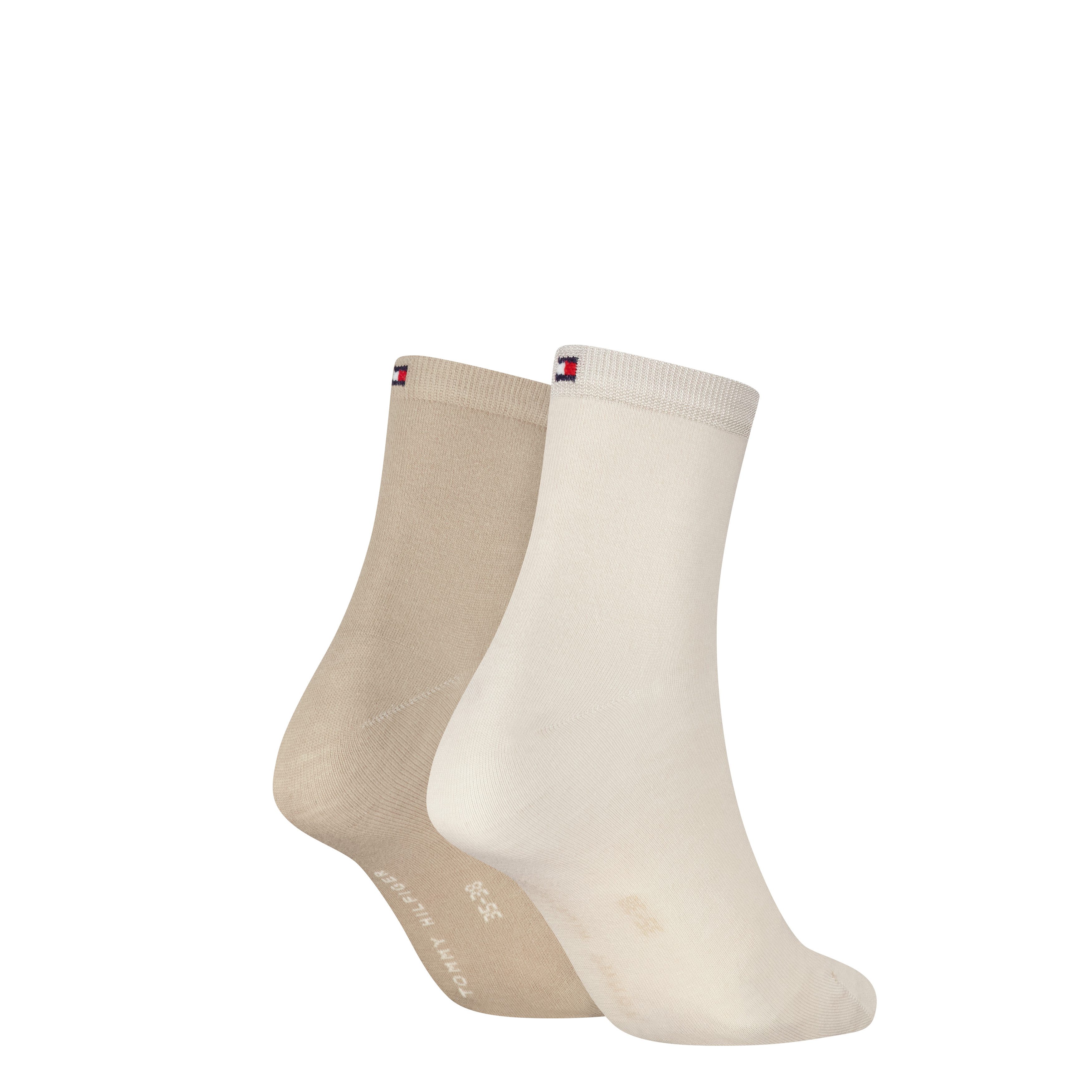 Tommy Hilfiger Kurzsocken TH WOMEN CASUAL SHORT SOCK 2P (2 Paar) Mit flacher Zehennaht
