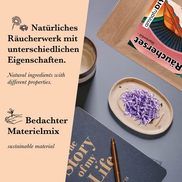 amnatu Räucherstäbchen-Halter DIY Räucherset - spirituelles Geschenk mit viel Inhalt für den Start, - Bekannt aus Social Media.