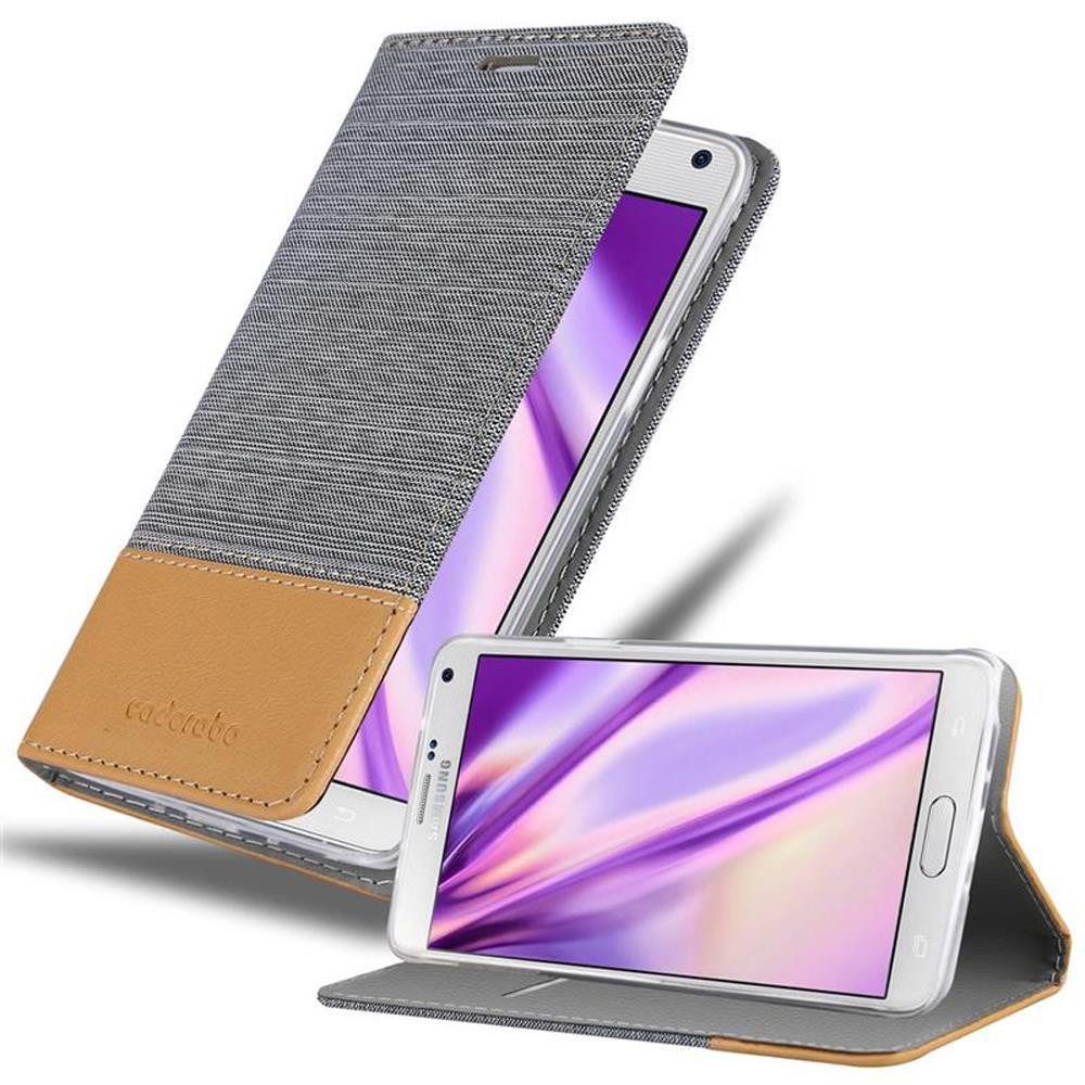 Cadorabo Handyhülle für Samsung Galaxy NOTE 4 Hülle Samsung Galaxy NOTE 4, Klappbare Handy Schutzhülle - Hülle - mit Standfunktion und Kartenfach