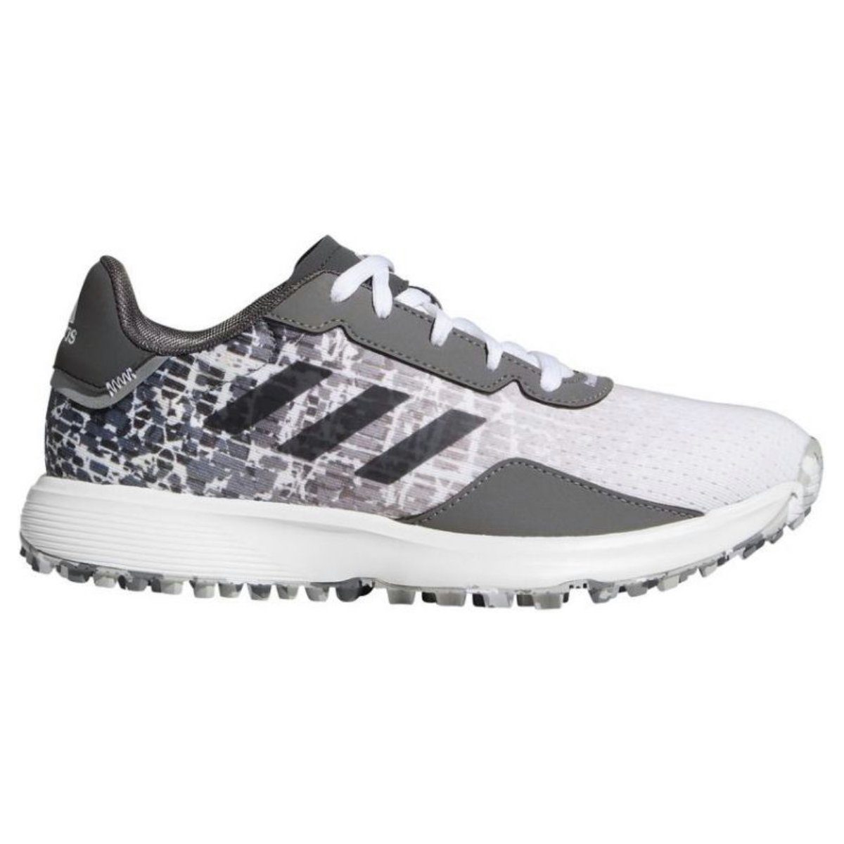 adidas Sportswear Adidas S2G SL White/Grey Junioren Golfschuh Obermaterial mit einem Recycling-Anteil von mindestens 50%