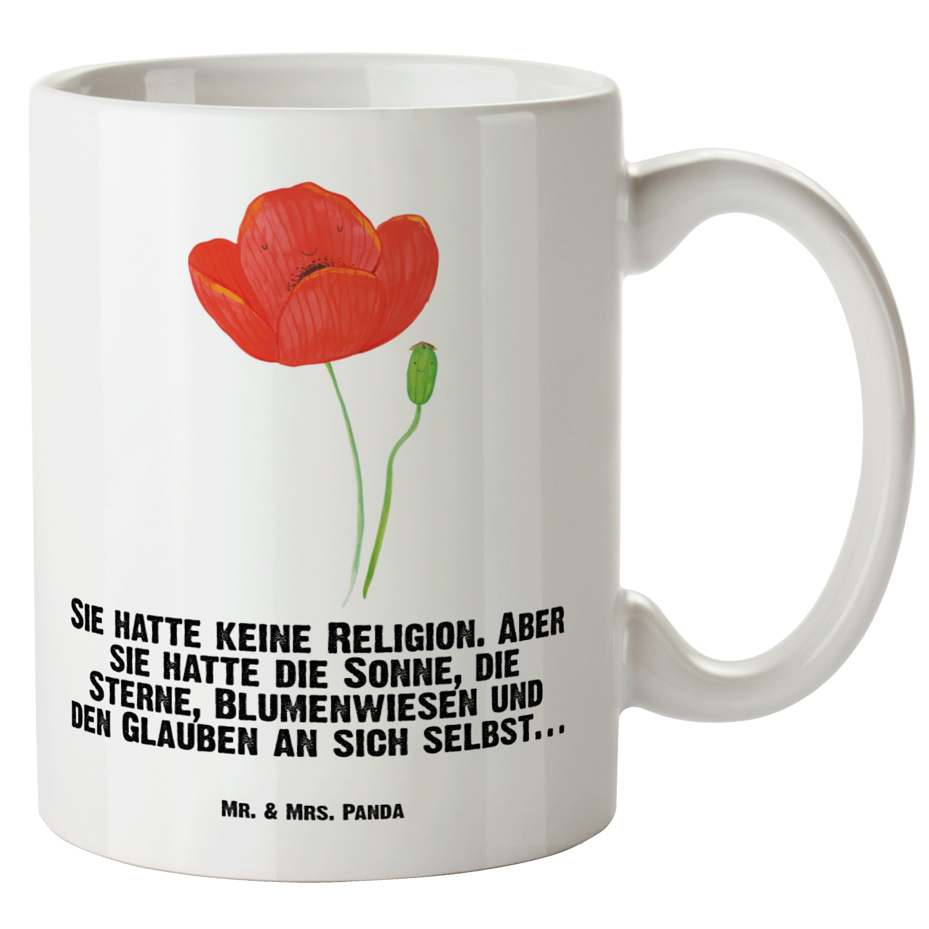 - Keramik Garten, XL Religion, & Mohnblume Tasse Mr. XL Tasse - Mrs. G, Panda Geschenk, Pflanzen, Weiß Becher,