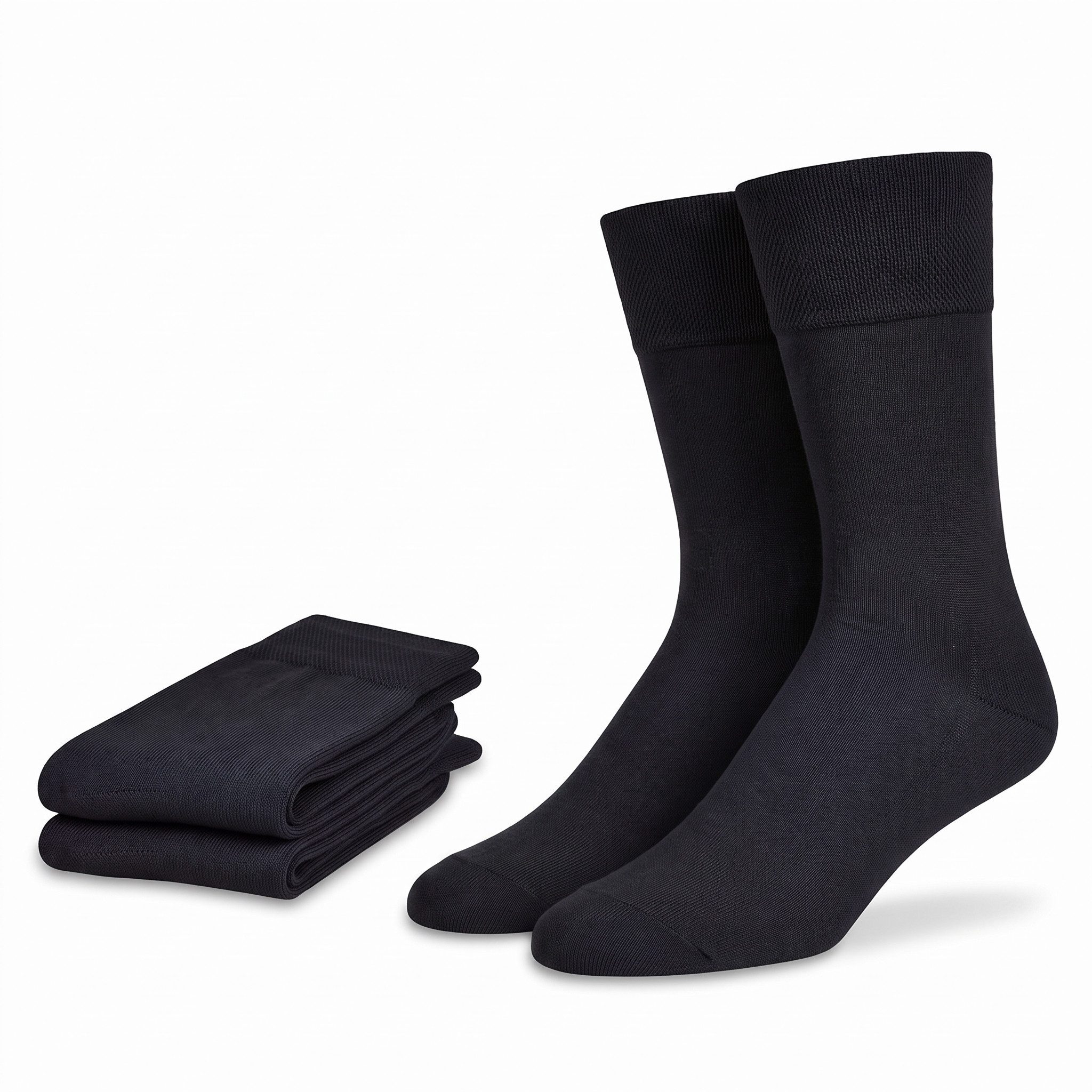 Black Snake Businesssocken Merinosocken mit 60 % Wolle und Baumwolle innen für Damen und Herren (Socken-Set, 4-Paar, Schwarz 43/46) Geruchshemmend mit Komfortbund ohne Gummidruck und flacher Kettelnaht