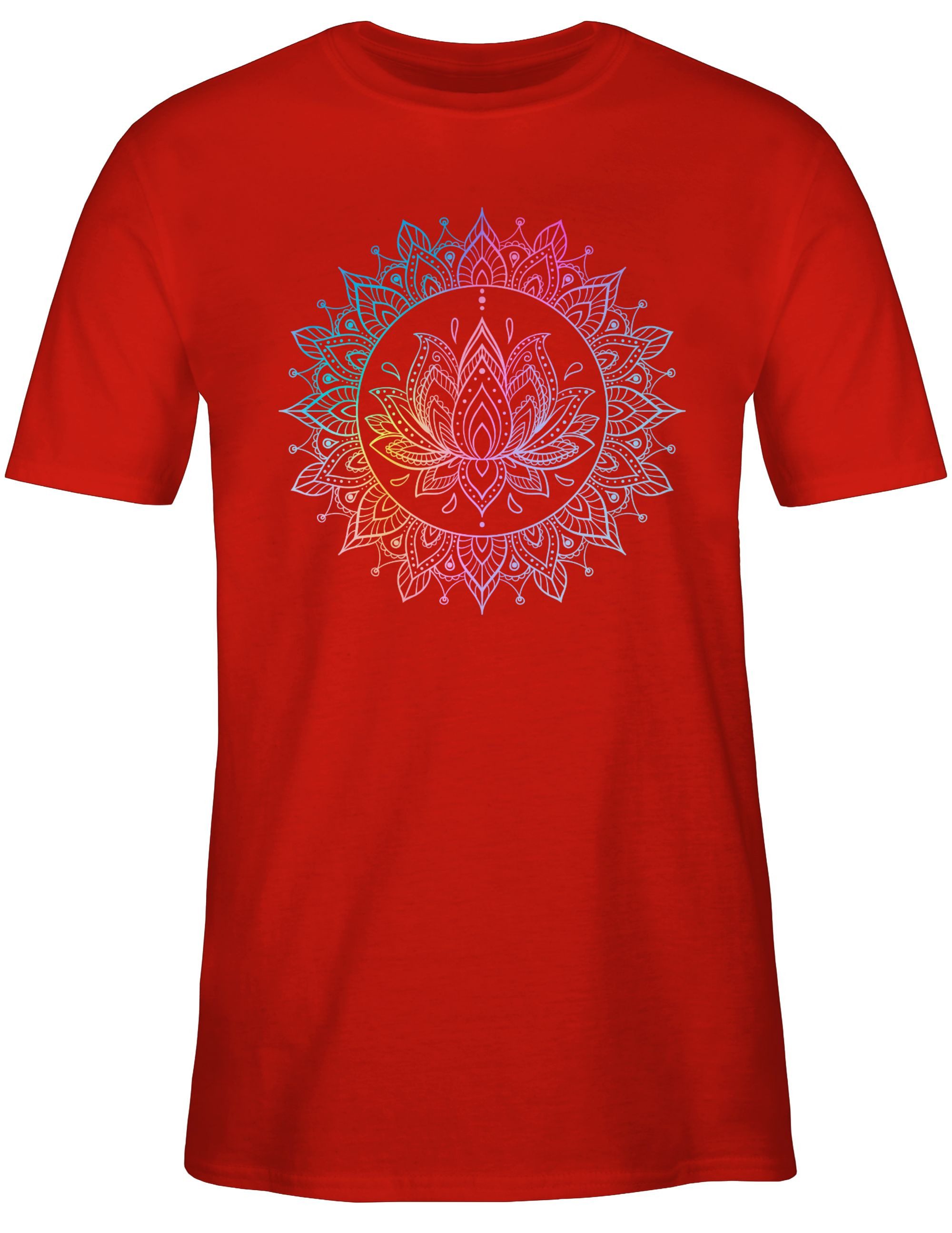 Shirtracer T-Shirt Mandala Lotusblume I Spirituelle günstig online kaufen