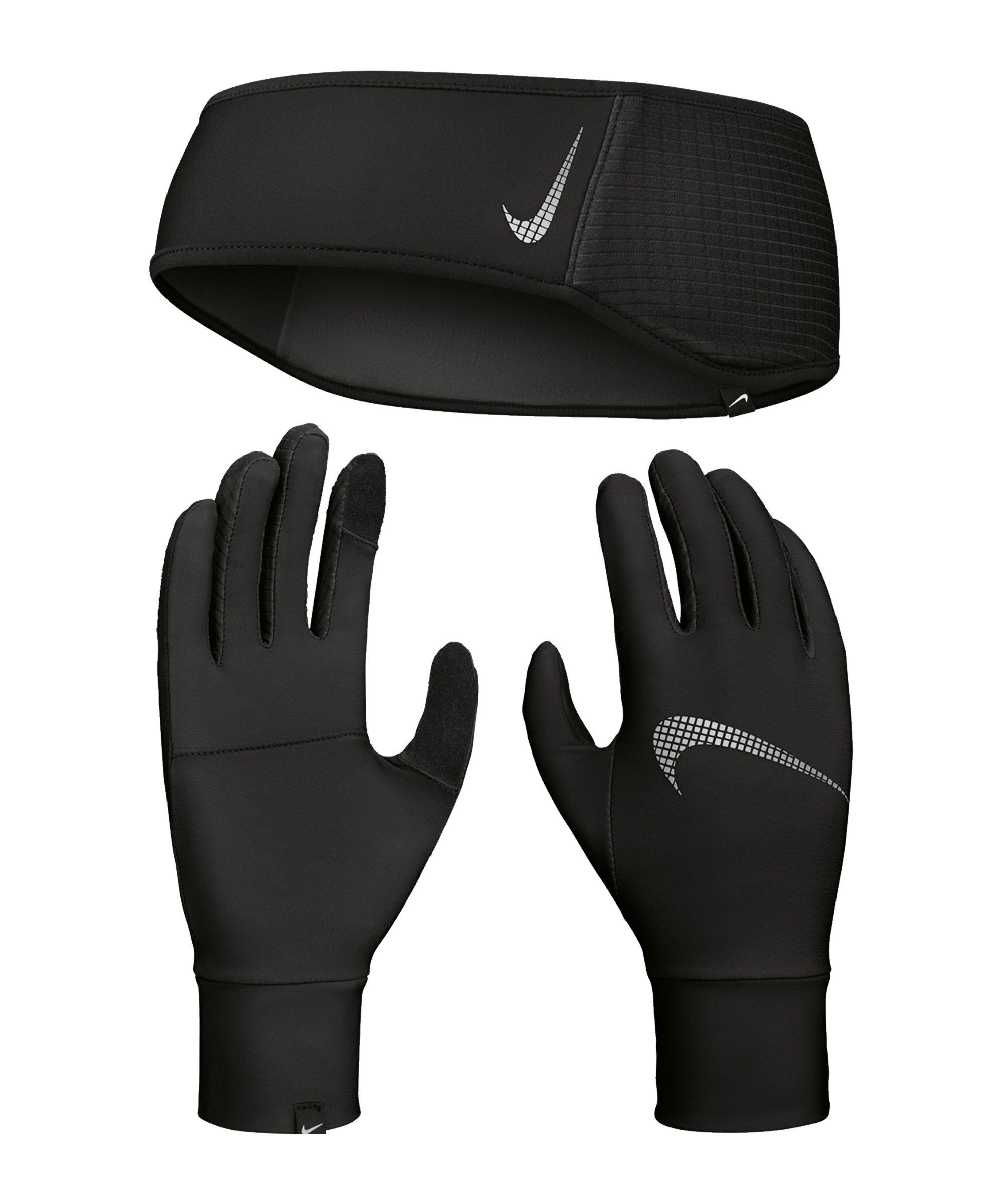 Nike Beanie Essential Stirnband Handschuh Set Damen