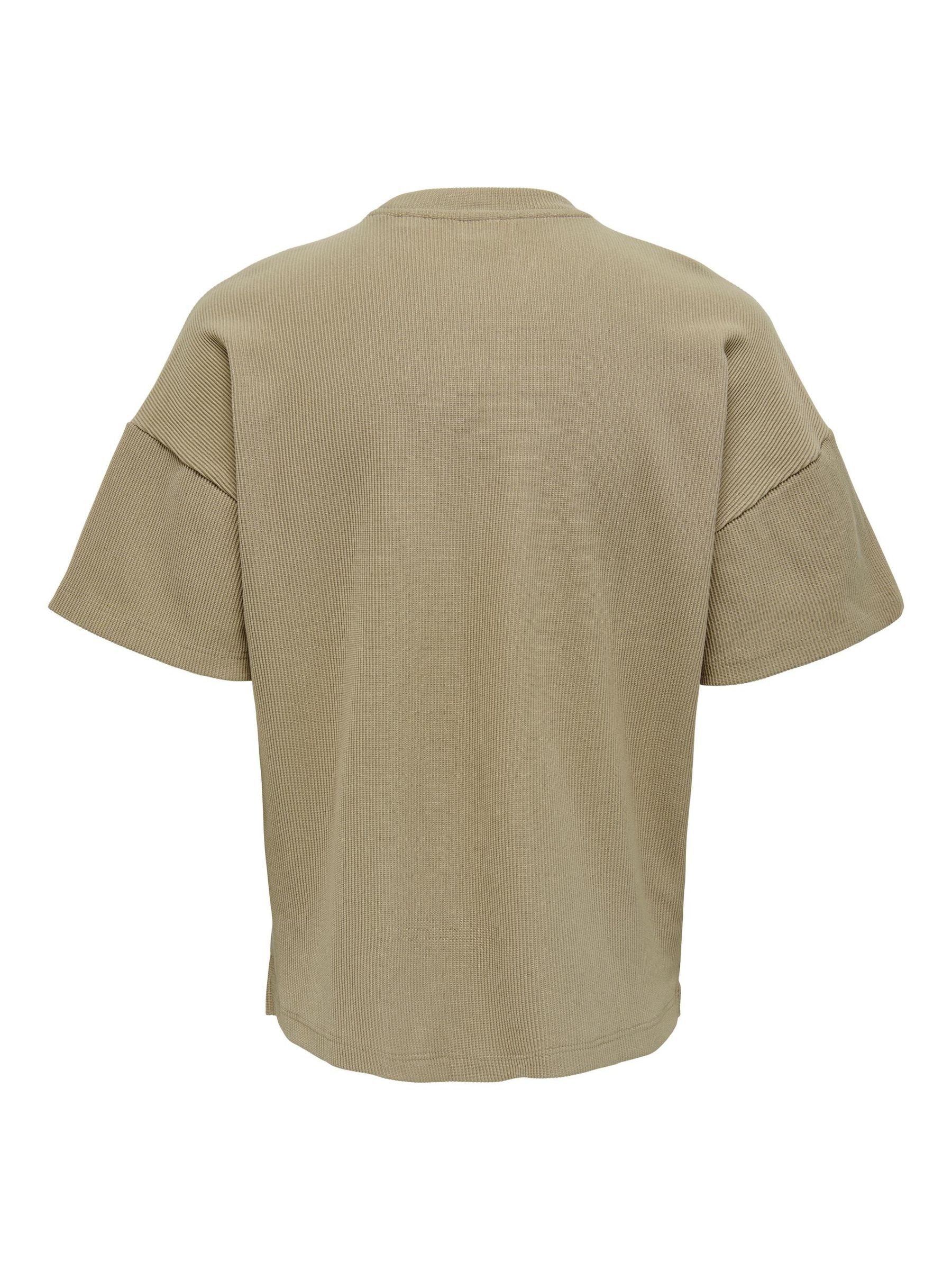 ONLY & SONS T-Shirt Weites Rundhals Kurzarm Basic ONSBERKELEY für Herren ONSBERKELEY RLX SS SWT