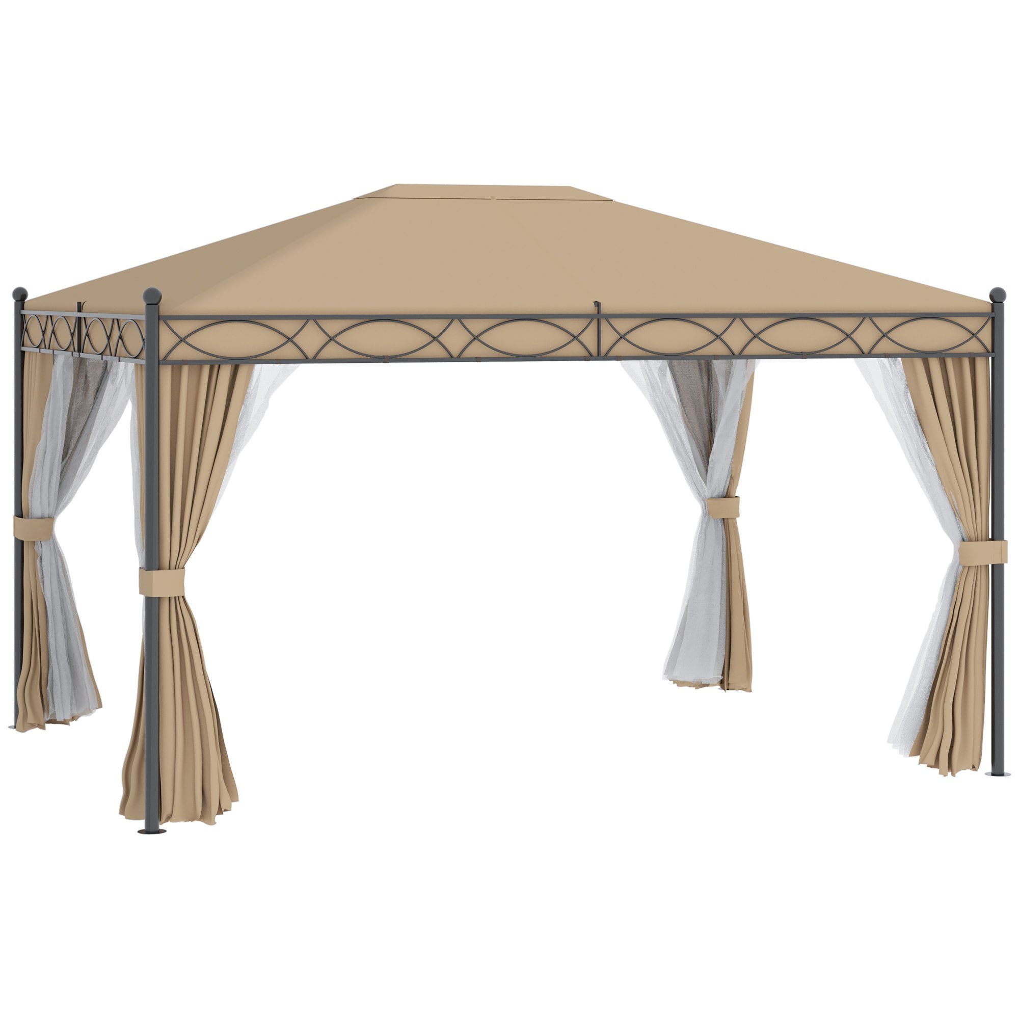 Outsunny Pavillon Pavillon, (Set), BxT: 400x300 cm