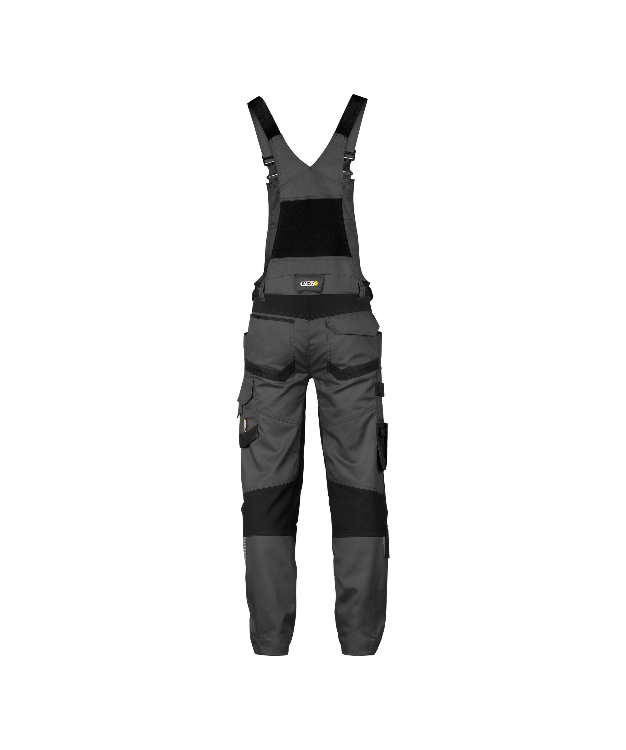 Dassy Arbeitslatzhose Arbeitslatzhose mit Stretch (1-tlg) schwarz und Kniepolstertaschen Tronix