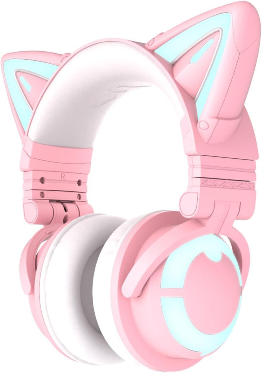 YOWU Professioneller 7.1Surround Sound Noise Cancelling mit präzisen Bässen Gaming-Headset (Ultraweiche Ohrpolster für Marathon-Sessions – Das leichte Design mit Memory-Schaum und Proteinleder sorgt für Druckfreiheit, selbst nach stundenlangem Tragen., Bluetooth, Bluetooth 5.2 mit Aptx HD für lagfreien Sound Stabiler oder Aussetzer)