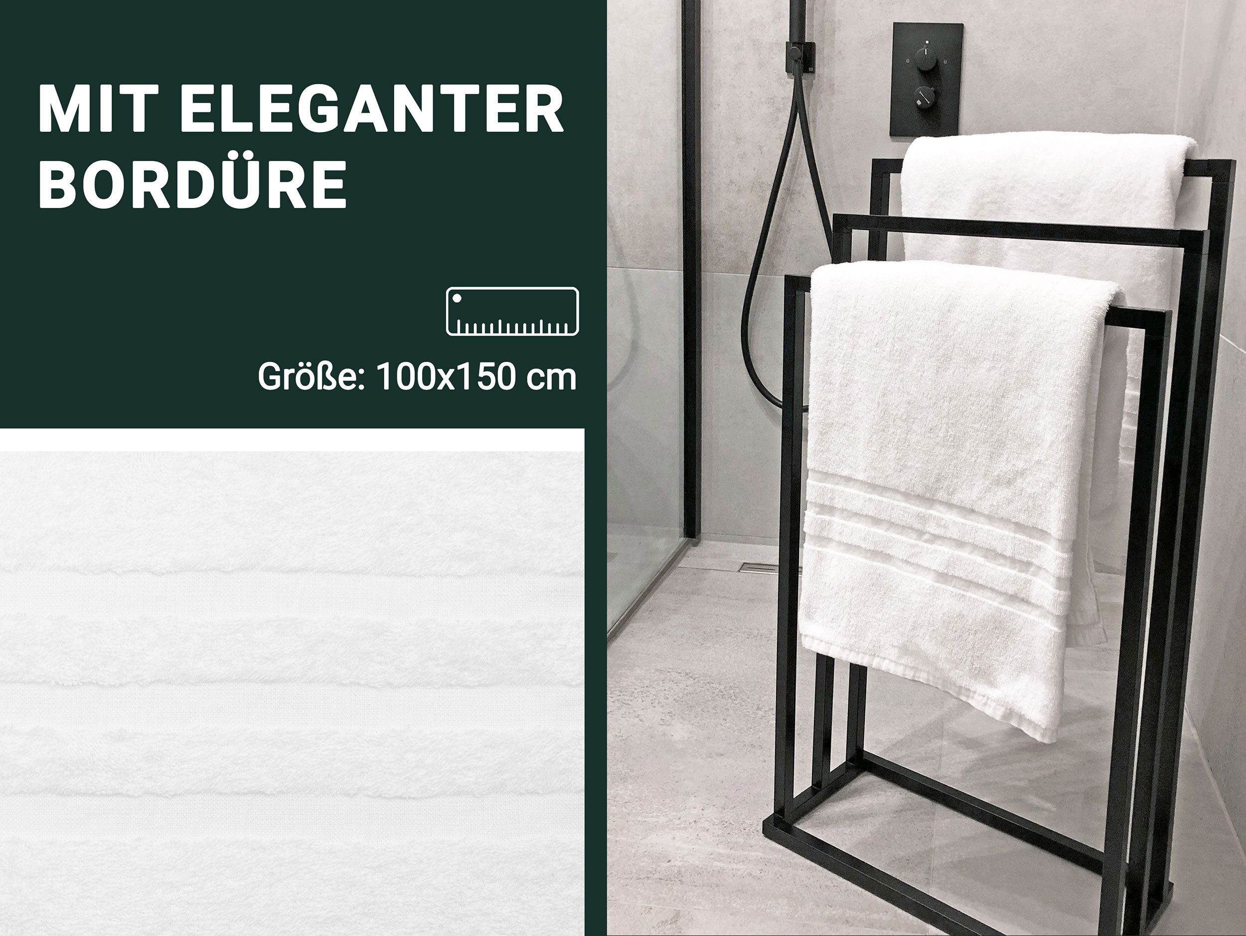 ZOLLNER Badetücher, Walkfrottier (5-St), 100 x günstig online kaufen