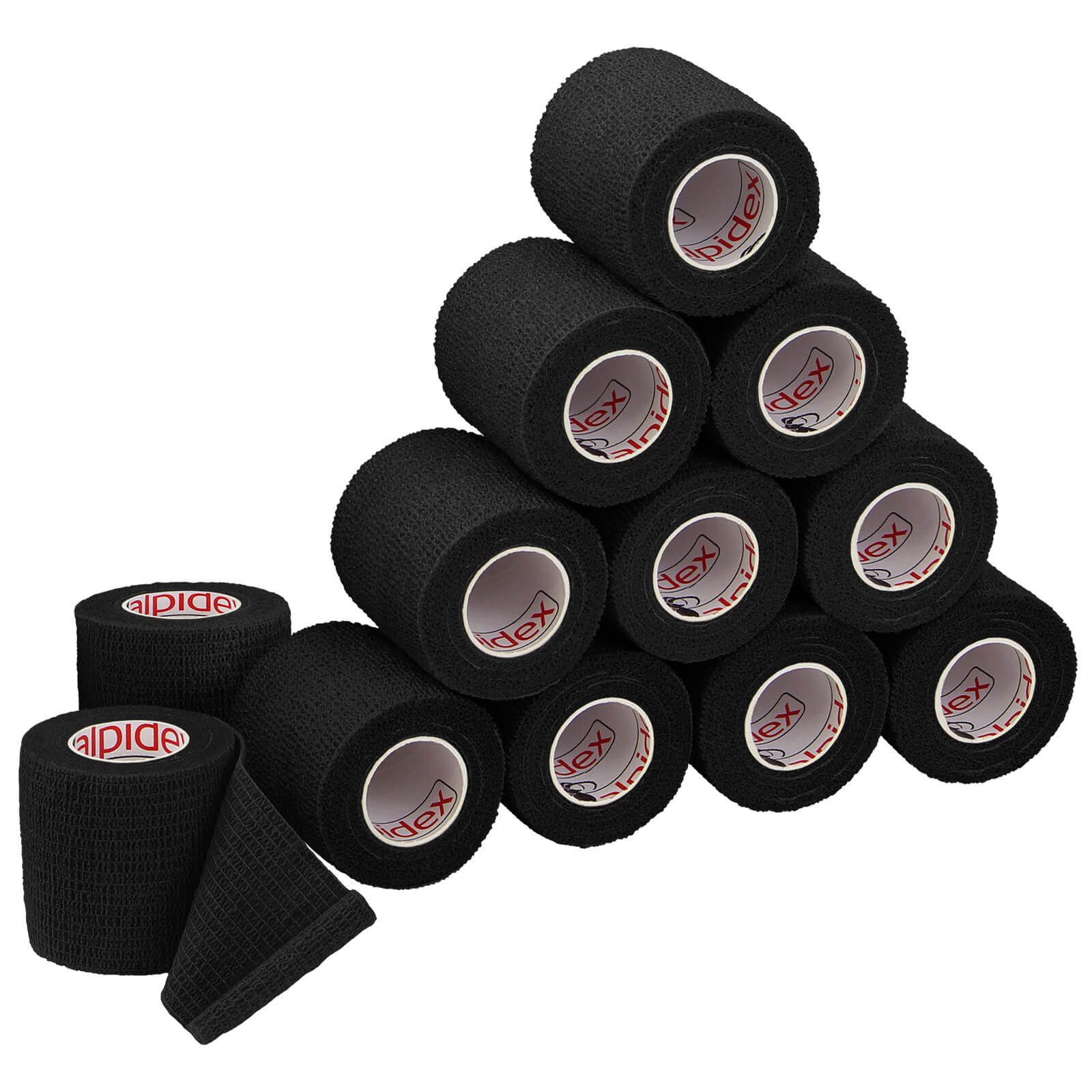 ALPIDEX Bandage 12 Rollen Haftbandage 5 cm x 4.5 m selbstklebender Verband