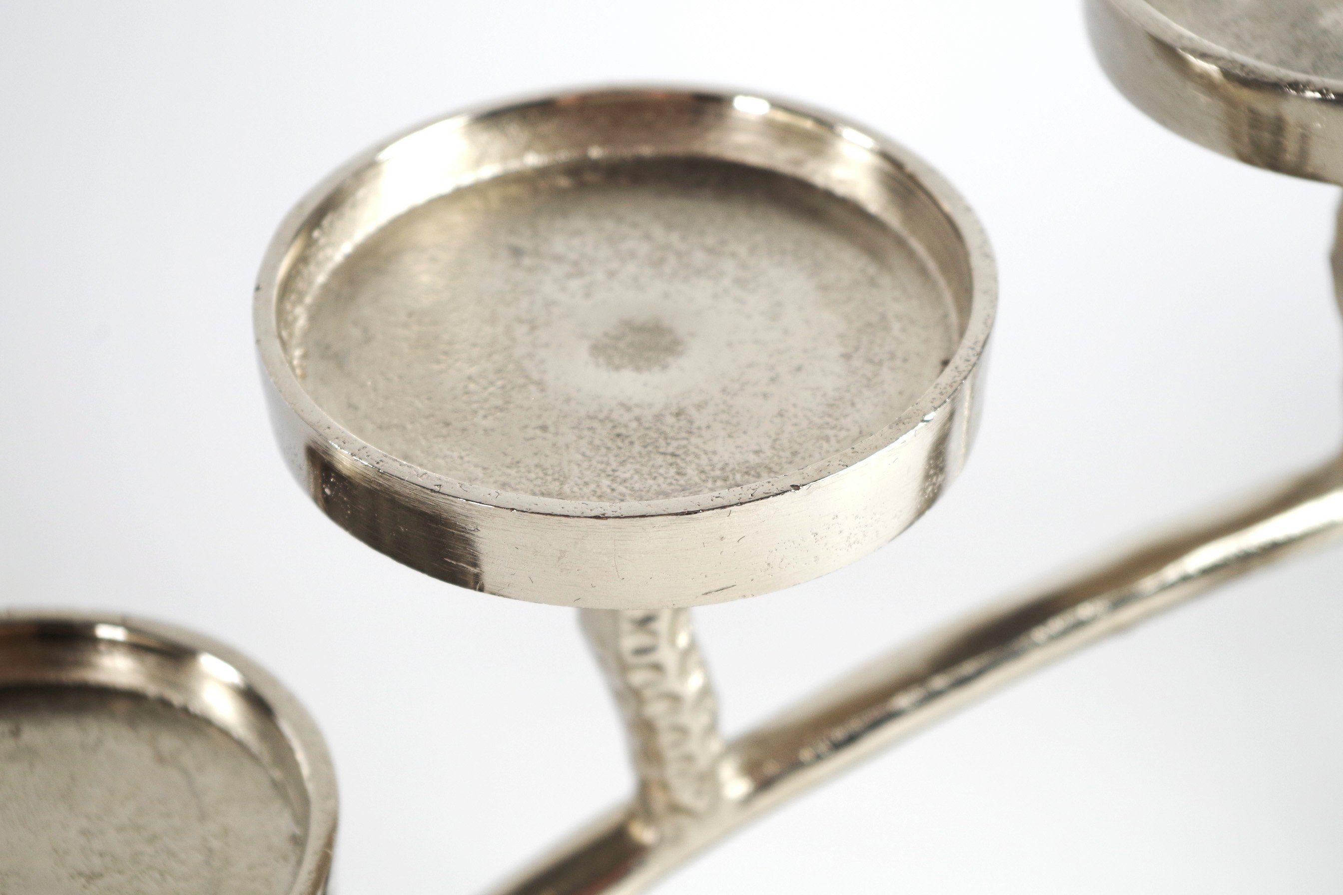 Metall Kerzenbogen WEIHNACHT Teelichthalter Kerzenhalter Kobolo (silber)