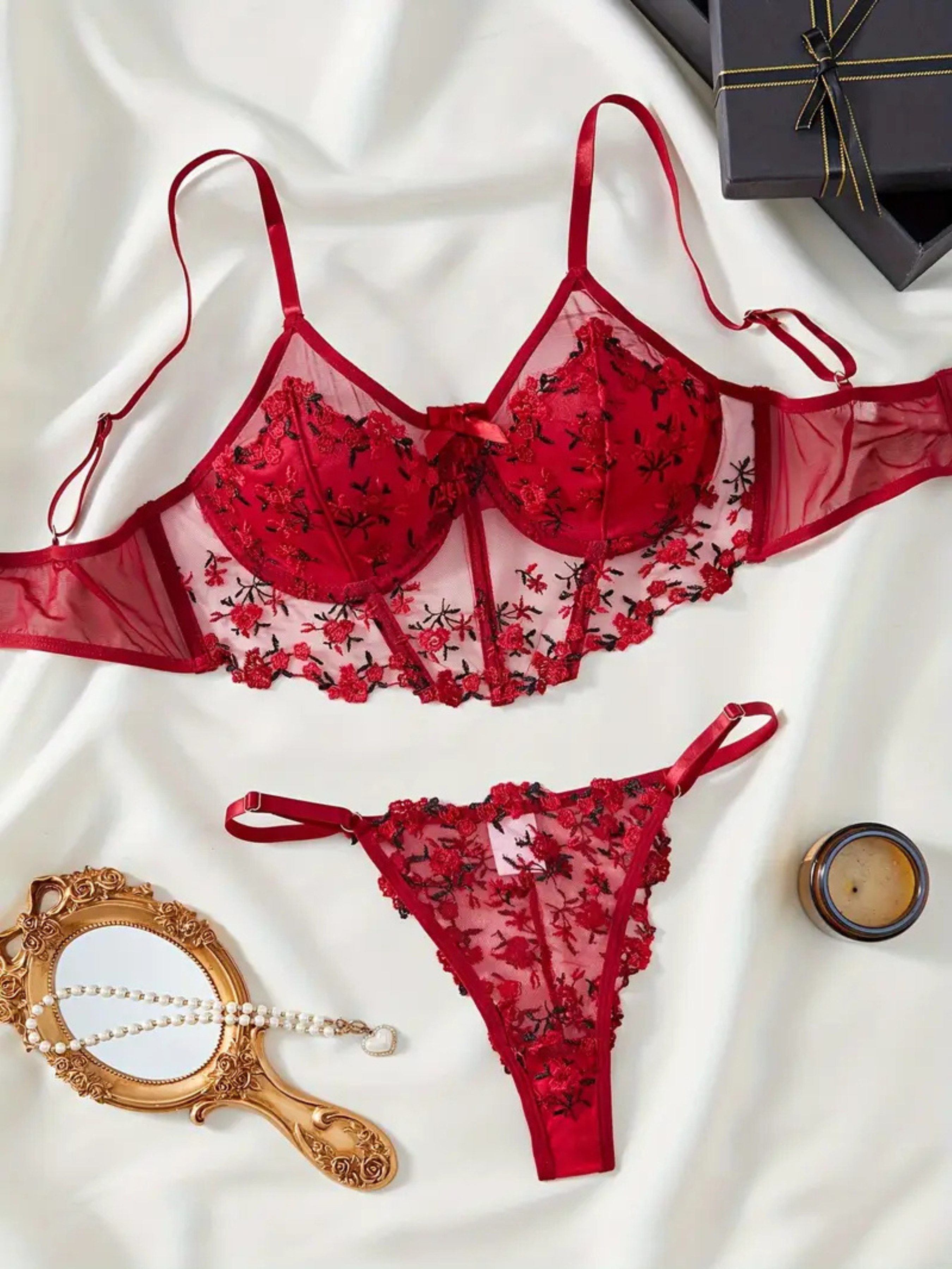 Elegant Love Set: Longline-BH Dessous set günstig online kaufen