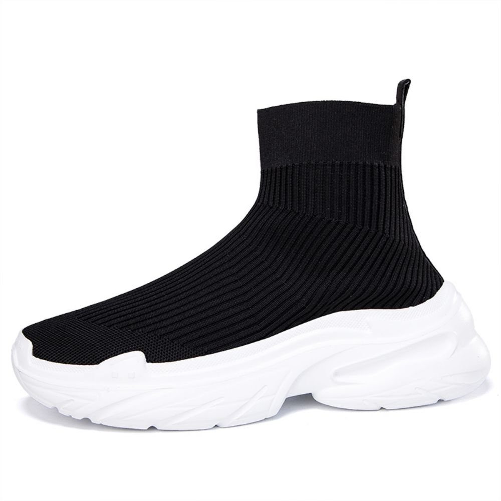 HUSKSWARE Sneaker (slip-on sneaker, Sockenschuhe von Flyknit Upper) Mode lässige Männerschuhe schwarz